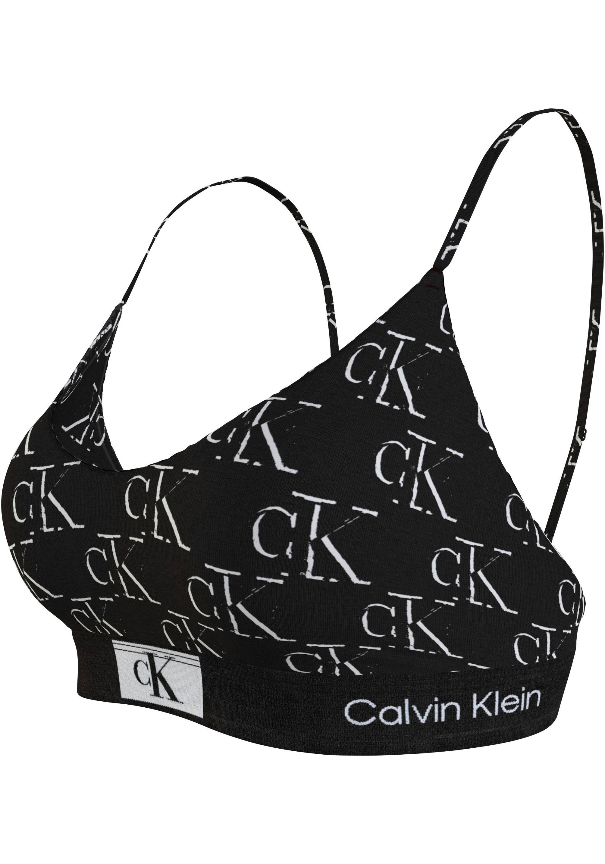 Calvin Klein Bralette UNLINED BRALETTE met klassieke tailleband met ck logo