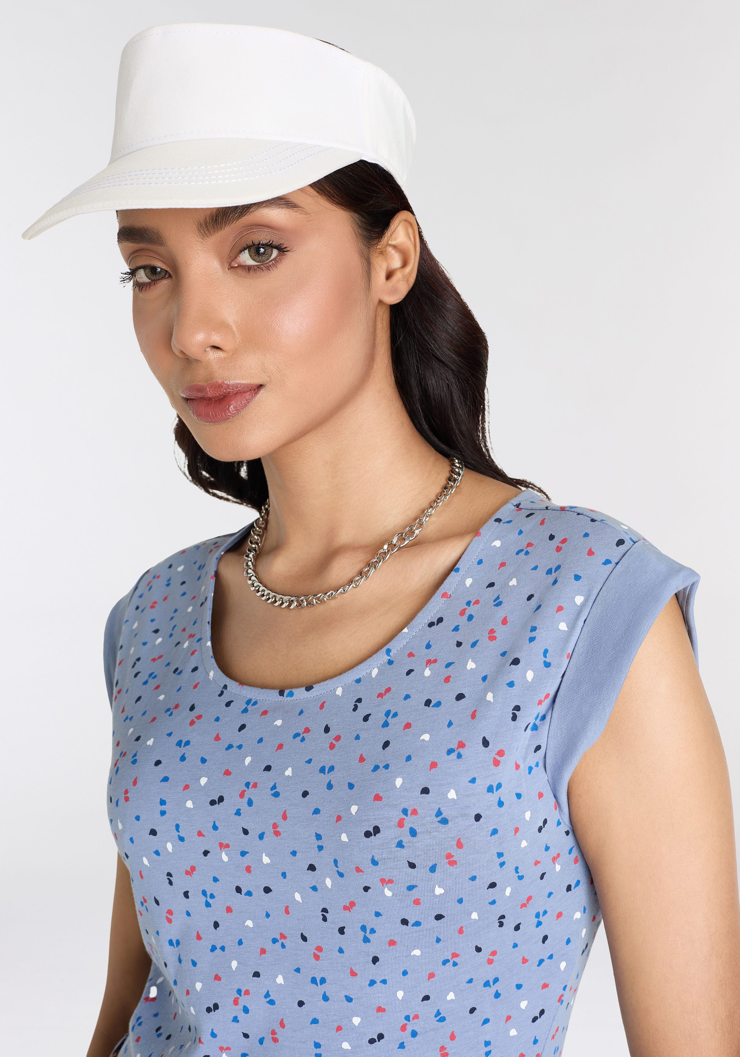 KangaROOS Jerseyjurk met all-over print (set Met een afneembare riem)