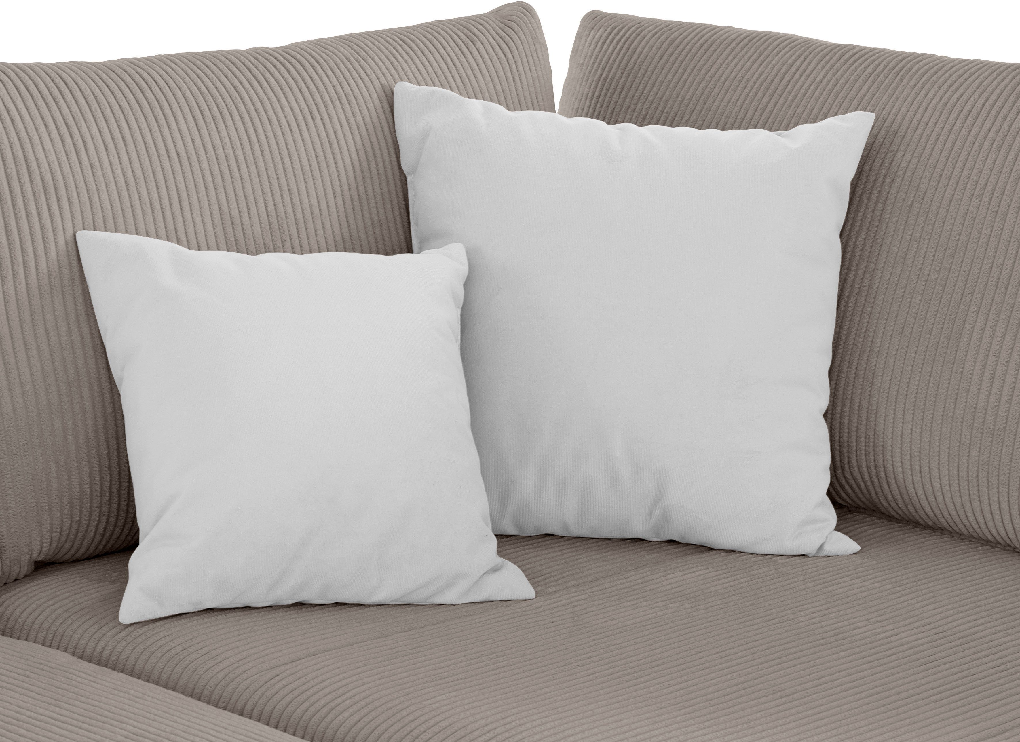 INOSIGN Hoekbank Boxspringbed Night & Day L-vorm met permanente slaapfunctie met armleuning