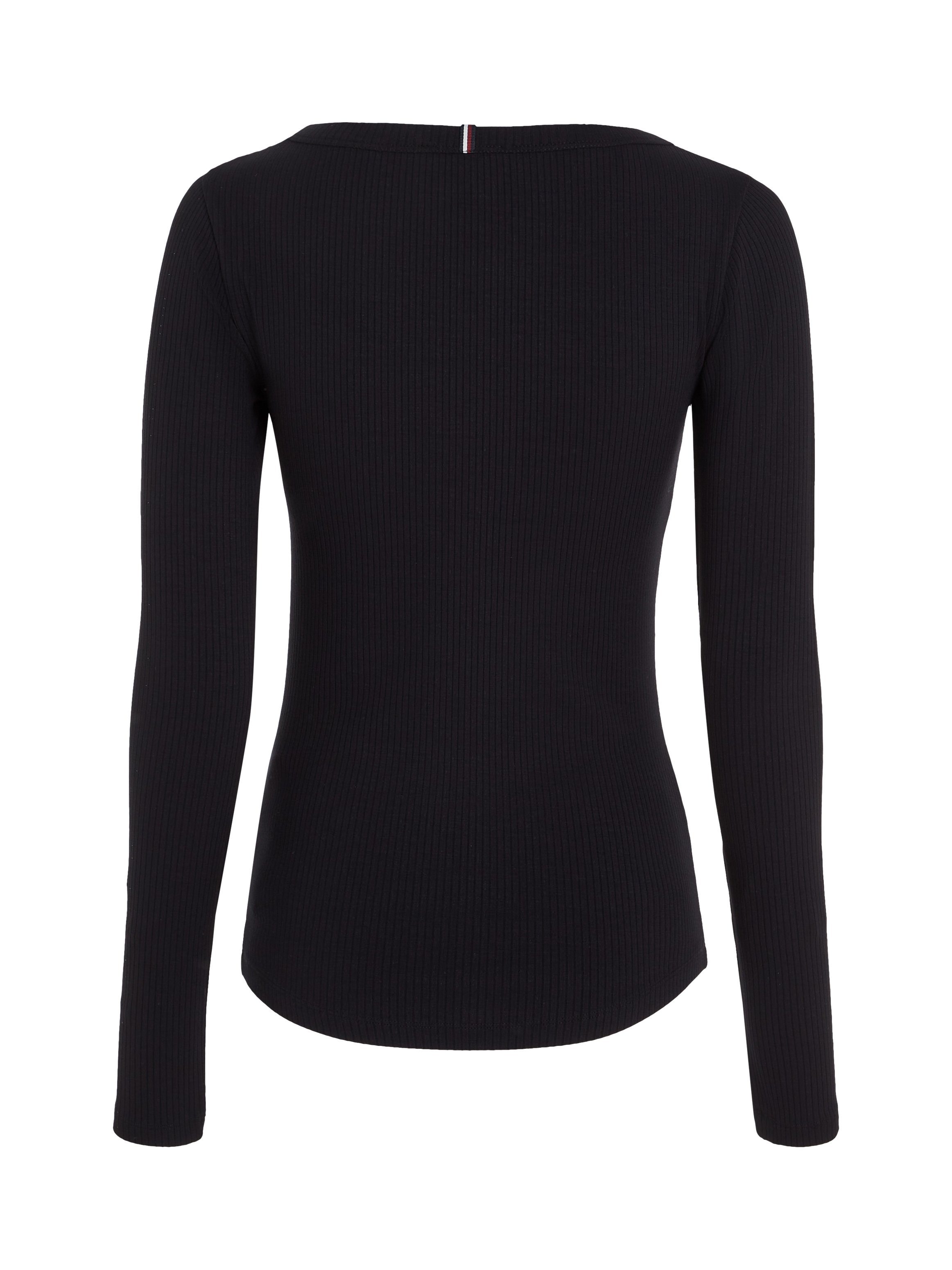 Tommy Hilfiger Shirt met lange mouwen SLIM 5X2 RIB O-NK LS