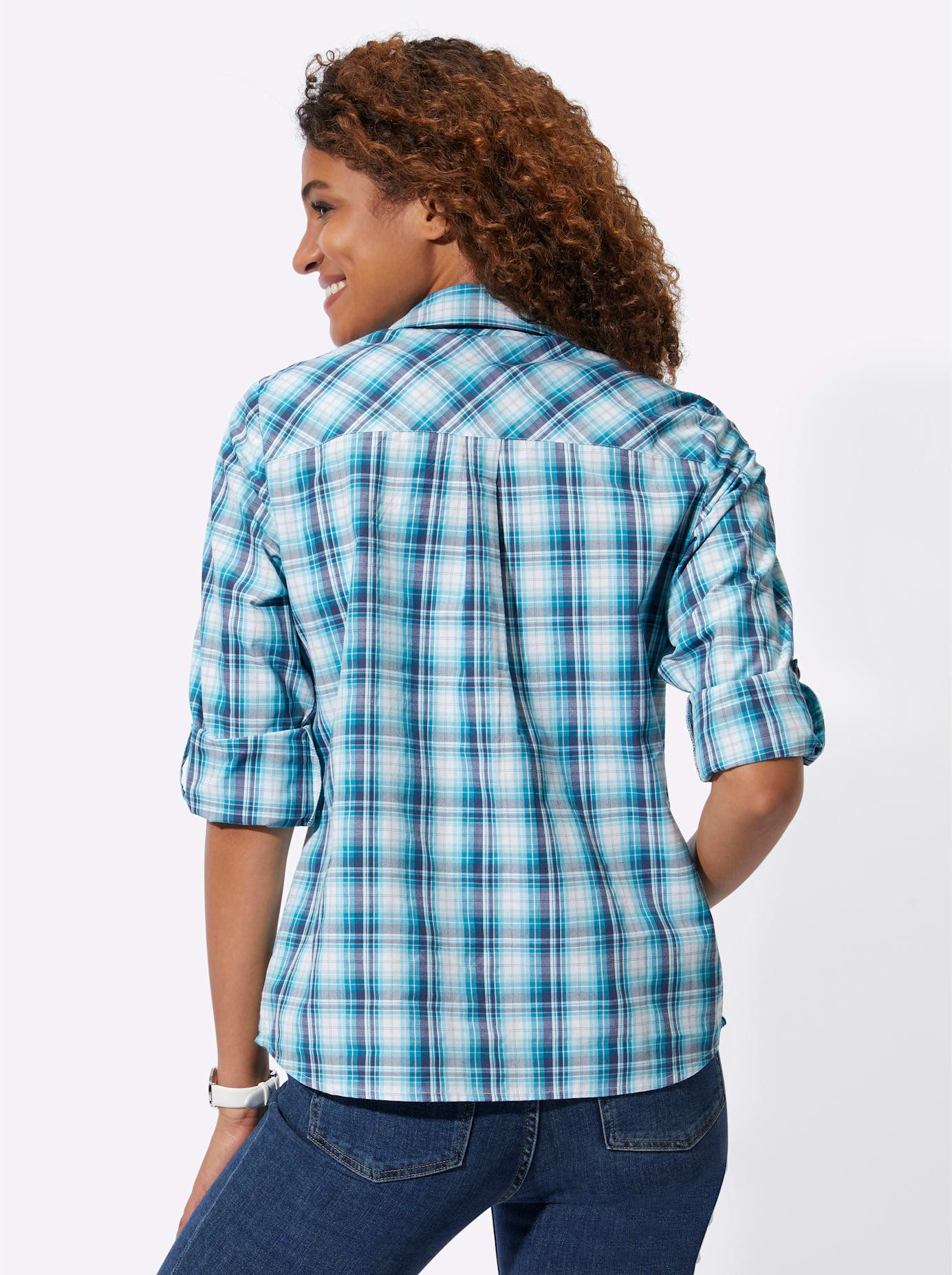 Casual Looks Geruite blouse