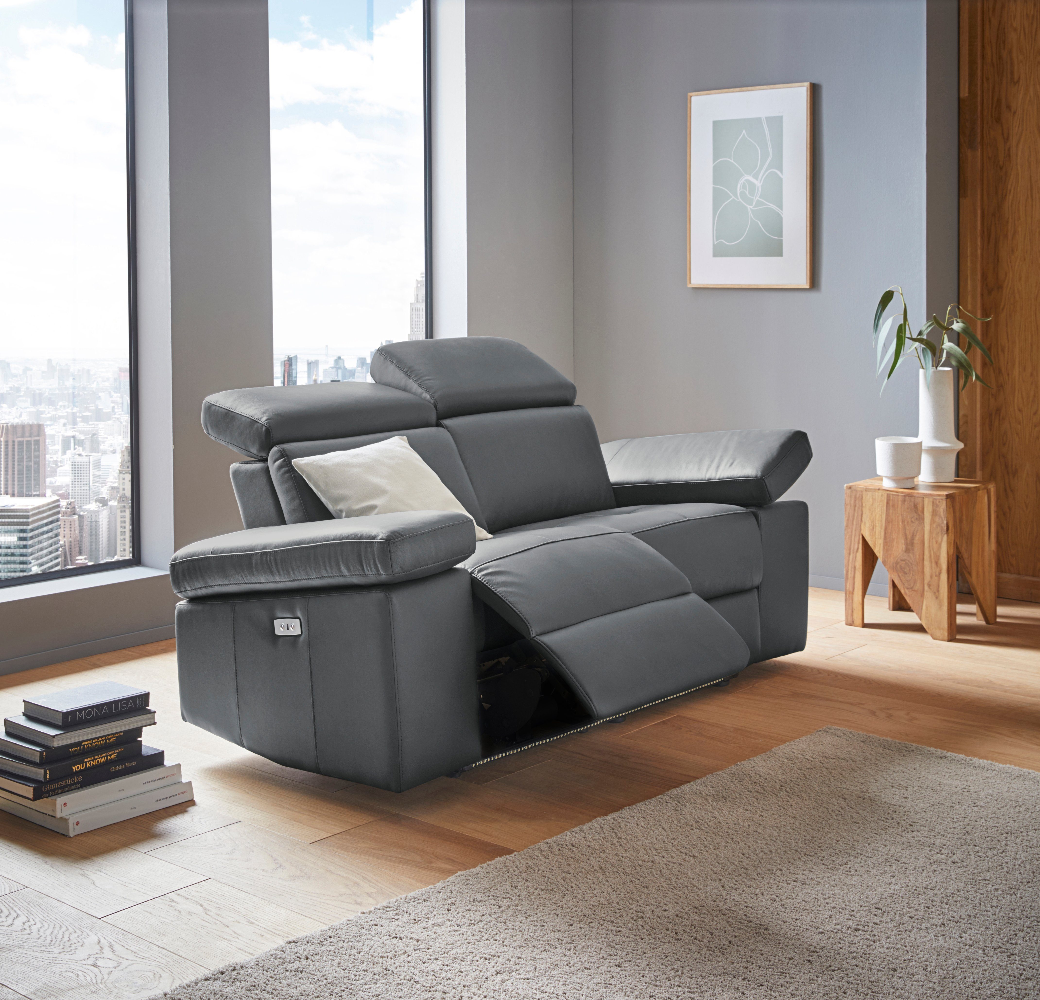 Places of Style 2-zitsbank Kilado met relaxfunctie, verstelbare armleuning, verstelbare hoofdsteun