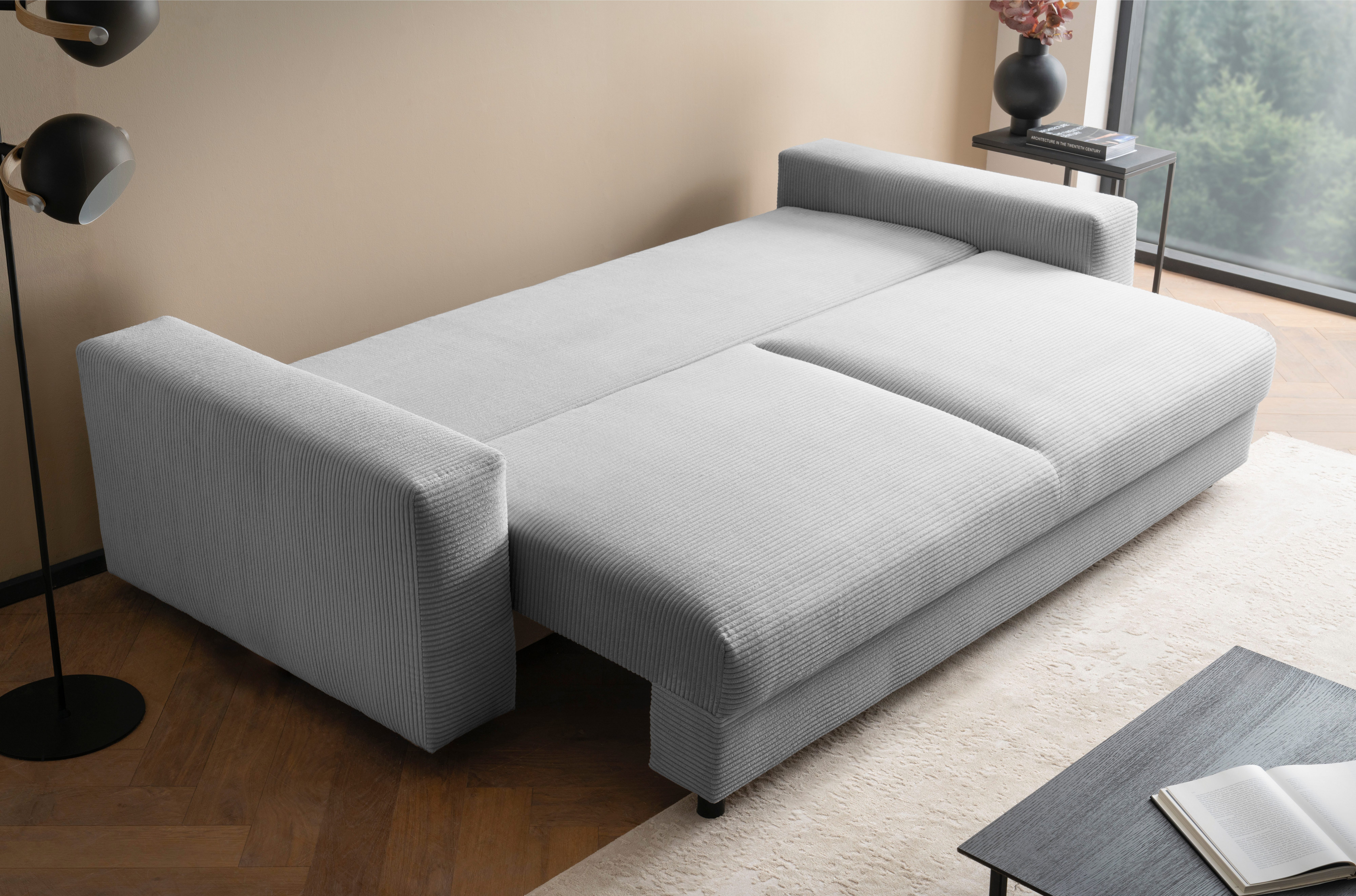 LeGer Home by Lena Gercke Slaapbank Imoga, kussen met slaapfunctie, 3-zits bank, bank met bedlade in moderne kleuren en stoffen, bedfunctie, ligoppervlak: 200x150 cm