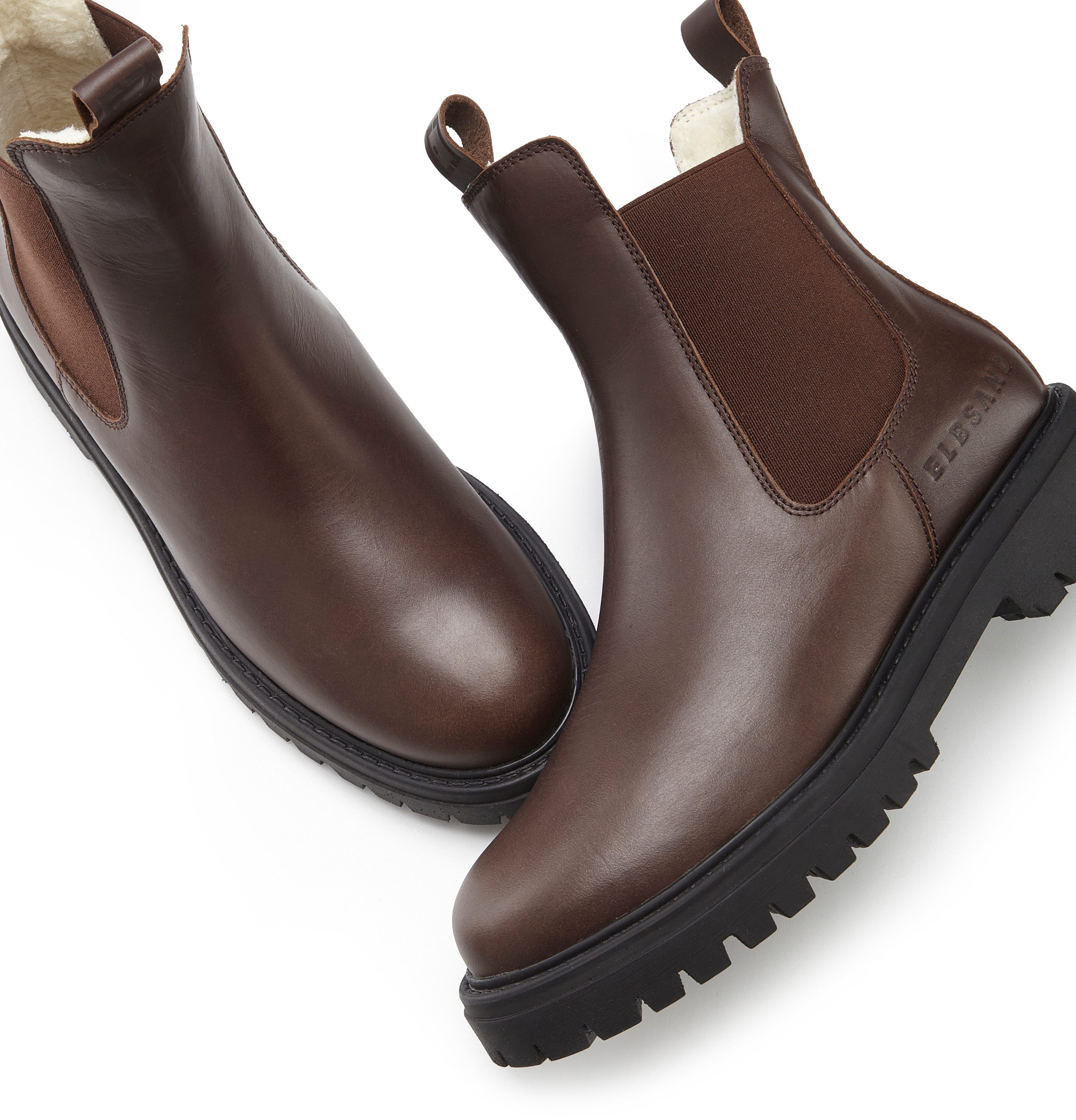 Elbsand Laarsjes Chelsea-boots Laarzen, boots, winterlaarzen, instaplaarzen van leer met warme voering