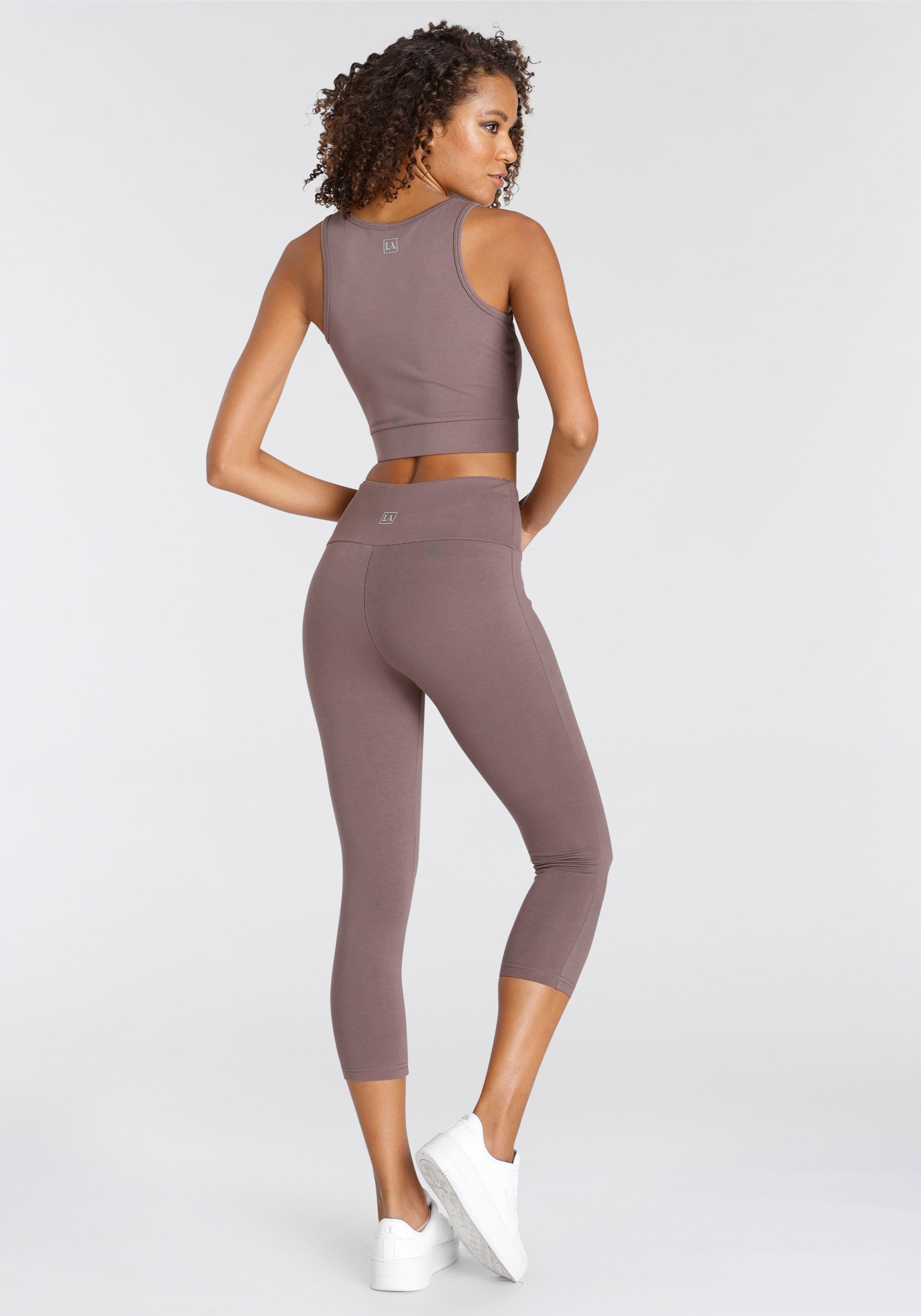 active by Lascana Sporttop Crop-top met brede bandjes