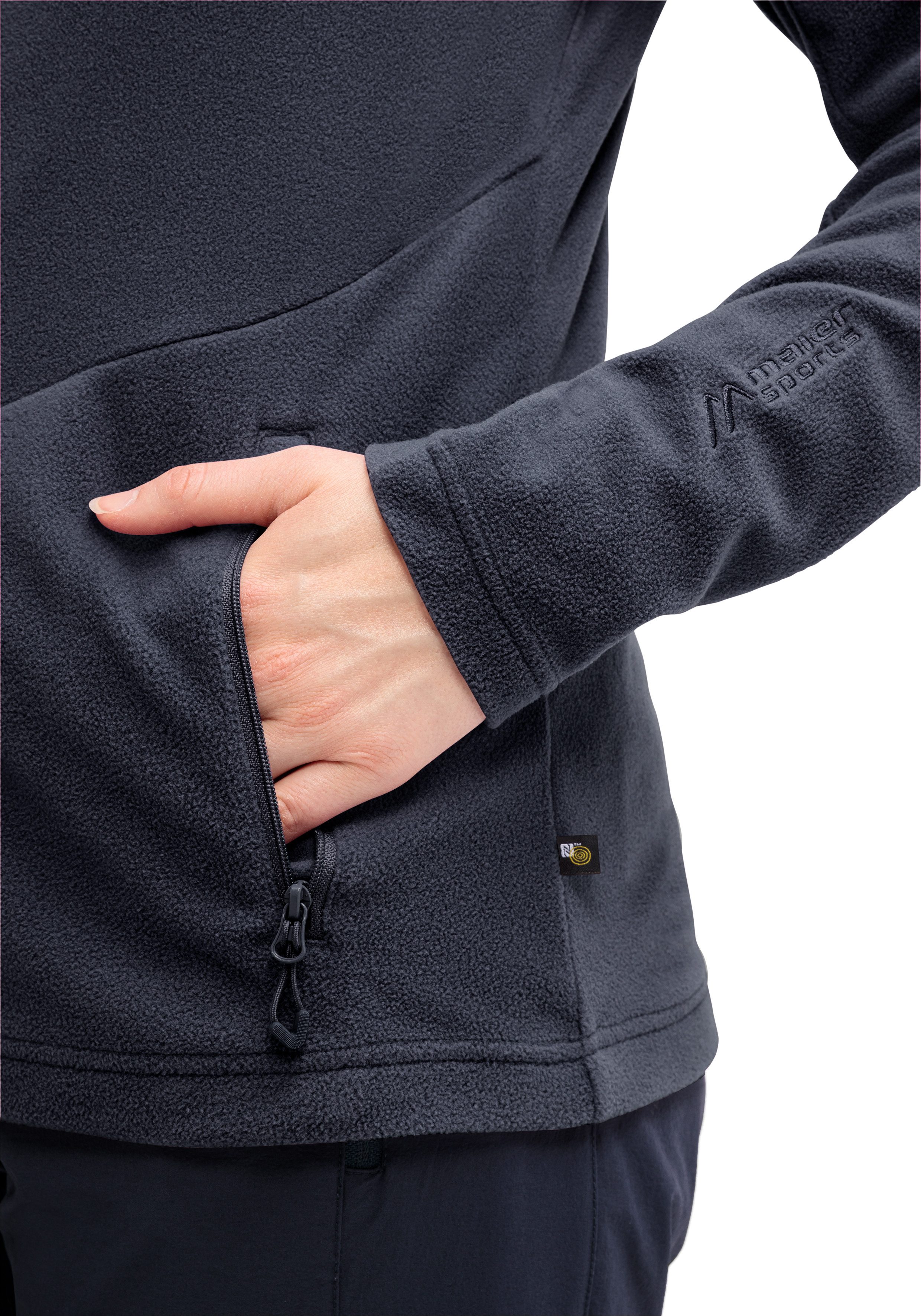 Maier Sports Fleecejack Denise Jacket W Dames midlayer, ademend snel drogend, full-zip, regular fit