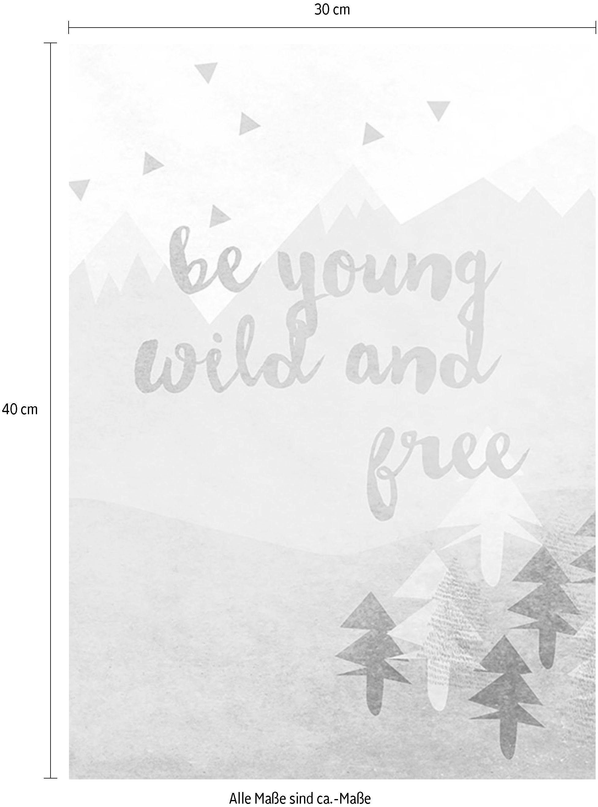 Komar Wanddecoratie Wild and Free Wanddecoratie - zonder lijst (1 stuk)