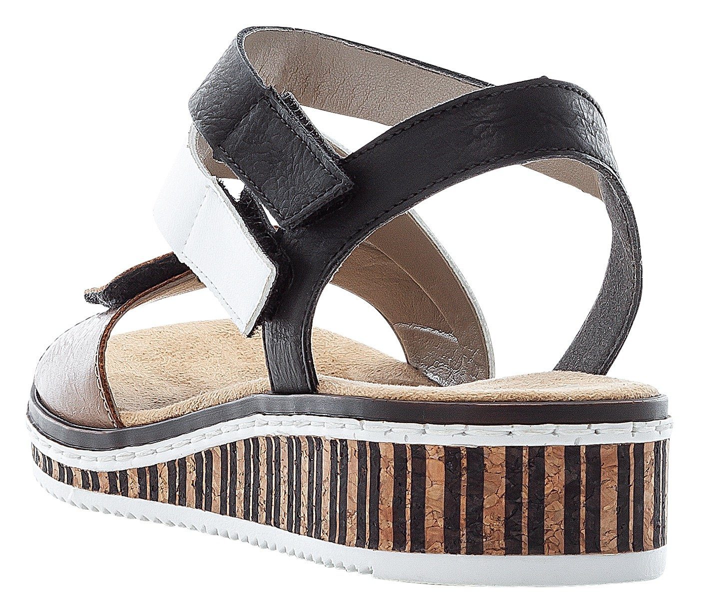 Rieker Sandalen zomerschoen, sandaal, sleehak, in moderne look