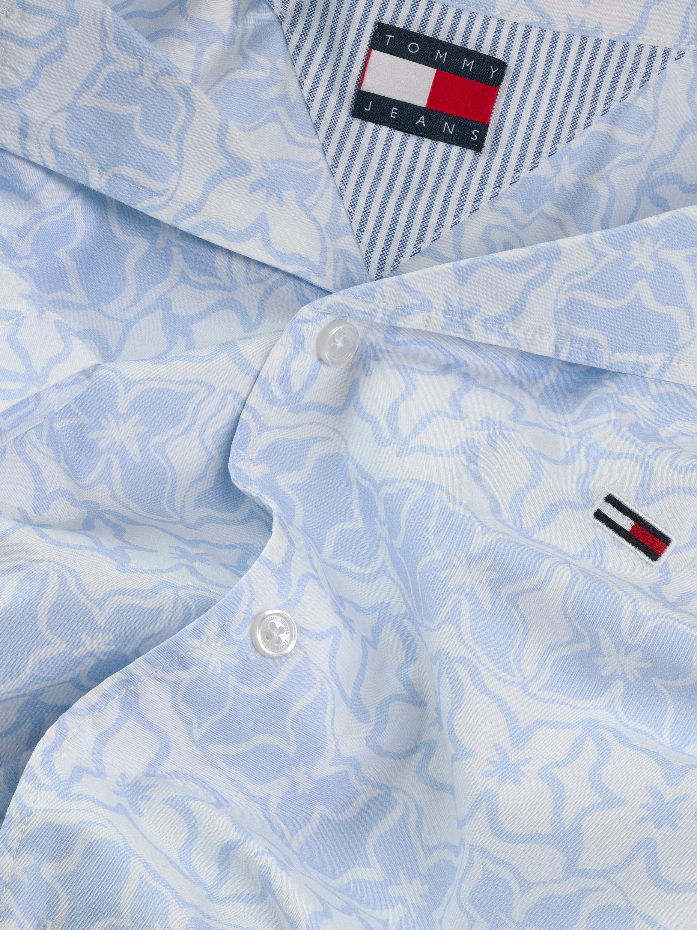 TOMMY JEANS Overhemd met korte mouwen TJM REG AOP SS SHIRT EXT