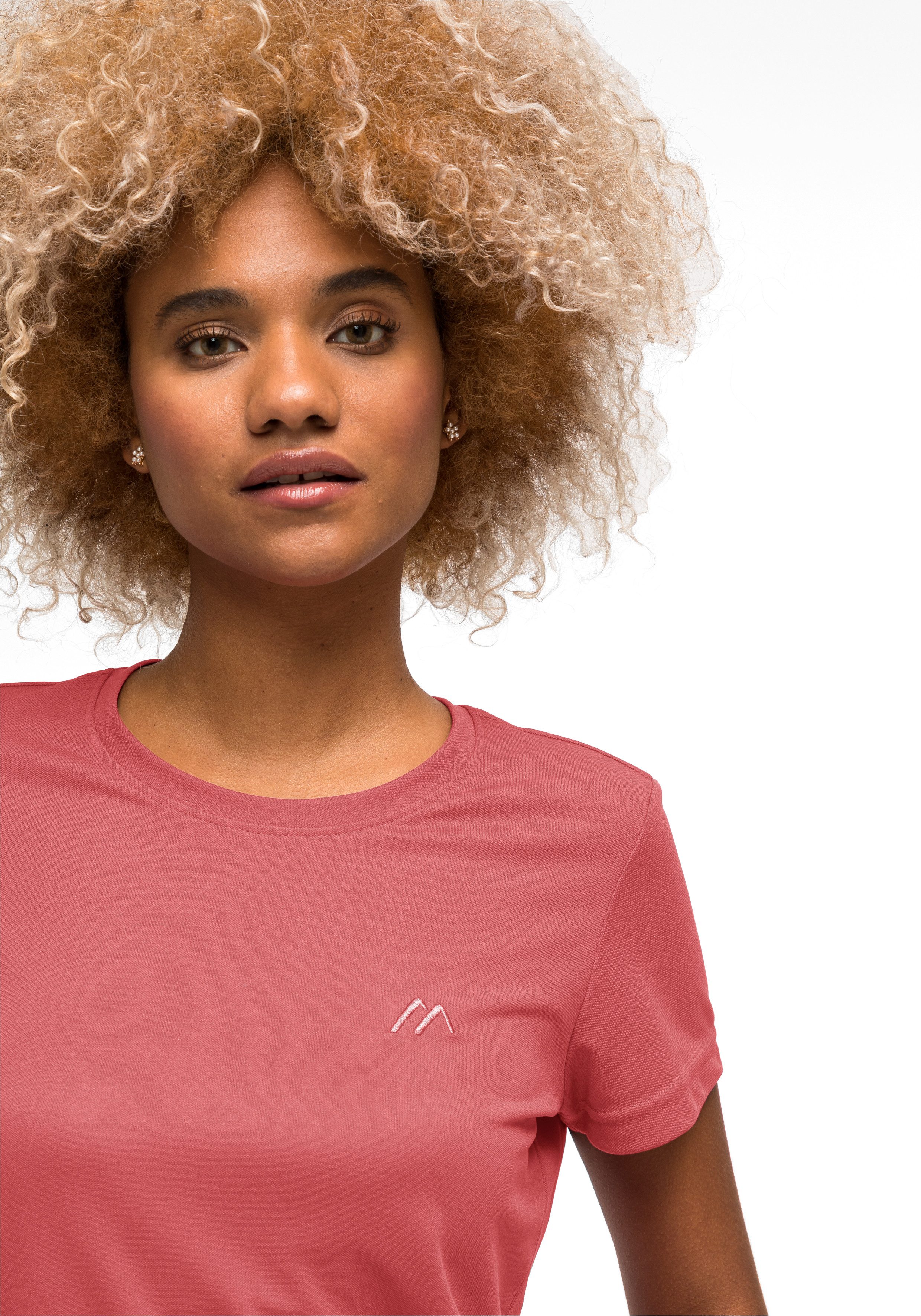 Maier Sports Functioneel shirt Waltraud Dames T-shirt, sneldrogend vrijetijdsshirt, regular fit