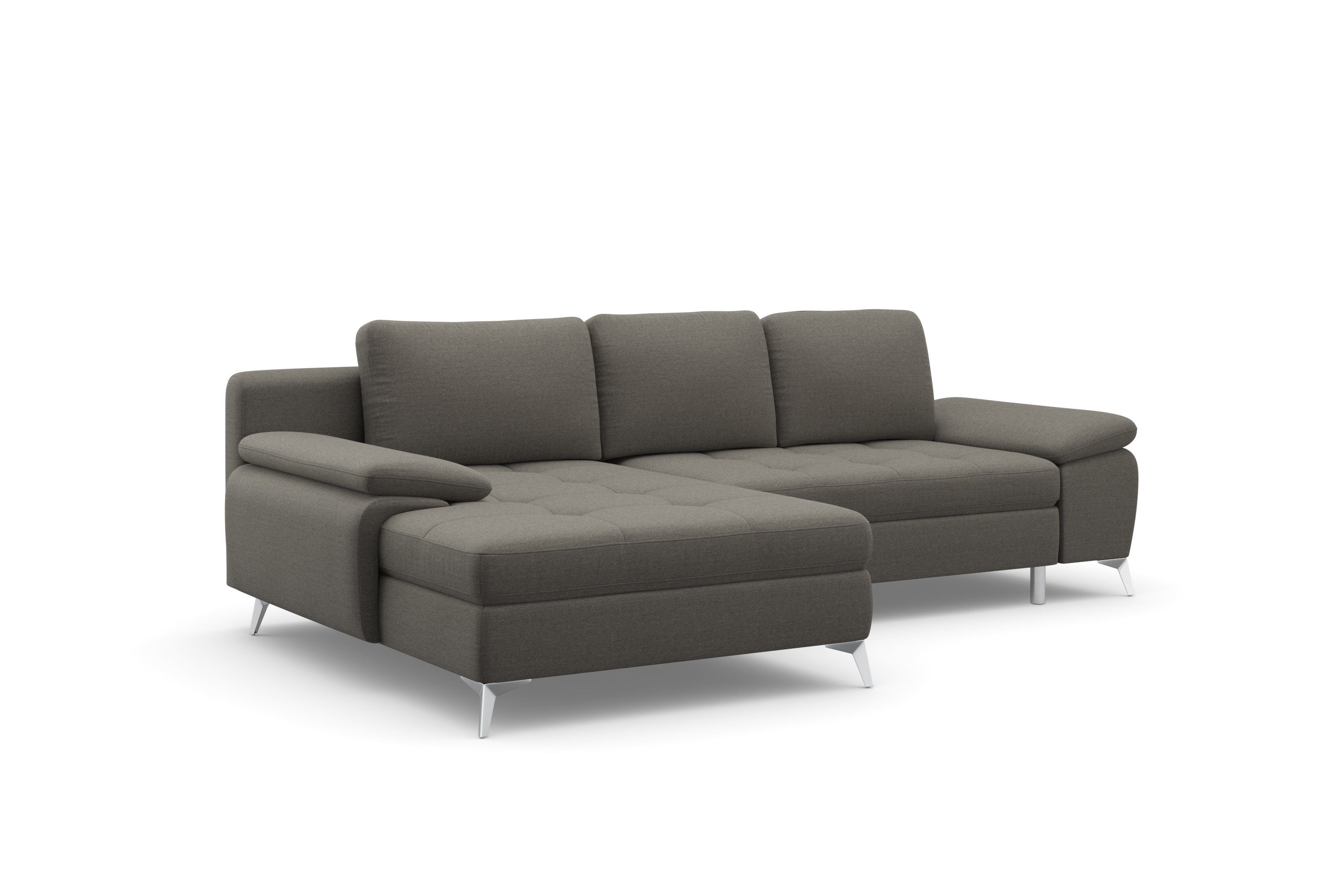 sit&more Hoekbank Latigo L-vorm met récamier, naar keuze met slaapfunctie en bedkist