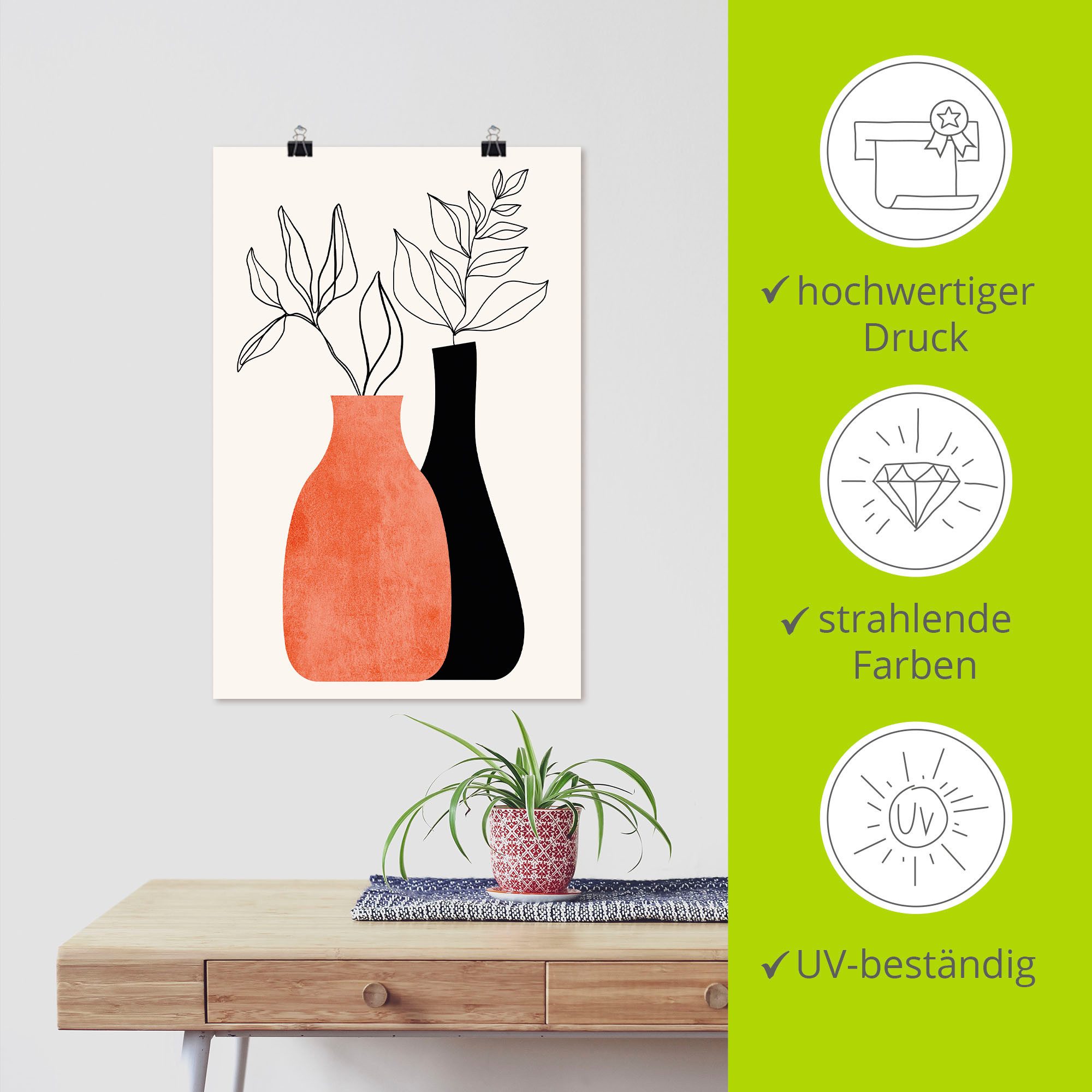 Artland Artprint Madame & Monsieur als artprint op linnen, poster in verschillende formaten maten