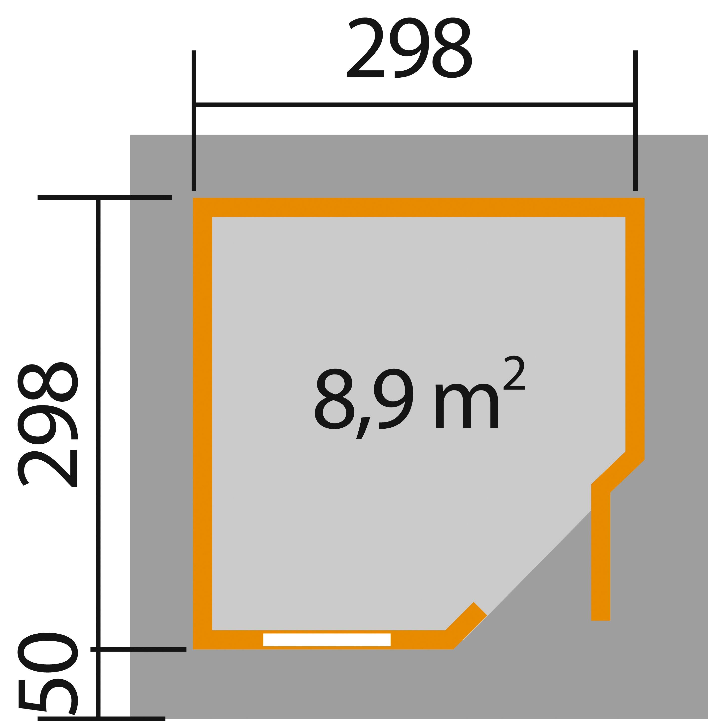 weka Tuinhuisje Designhaus 213 Maat 2