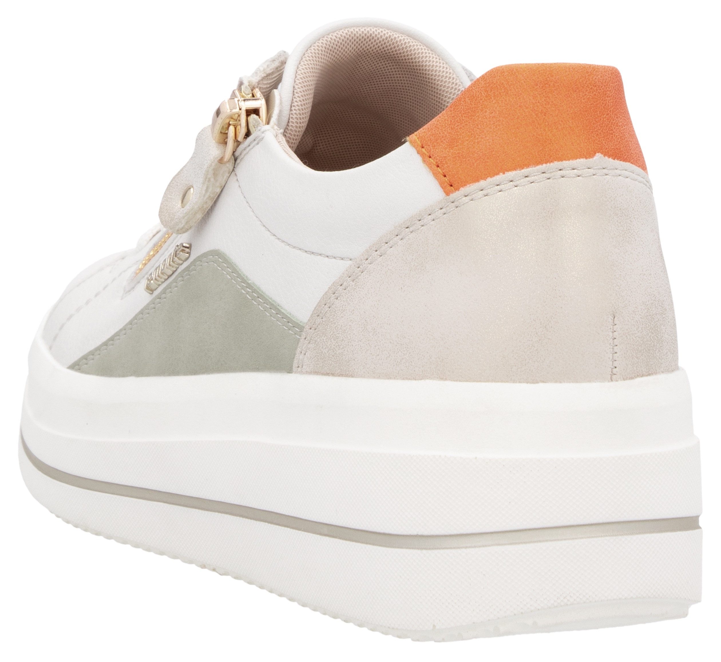 Remonte Plateausneakers ELLE-Collection , vrijetijdsschoen, lage schoen, veterschoen met zachte inlegzool