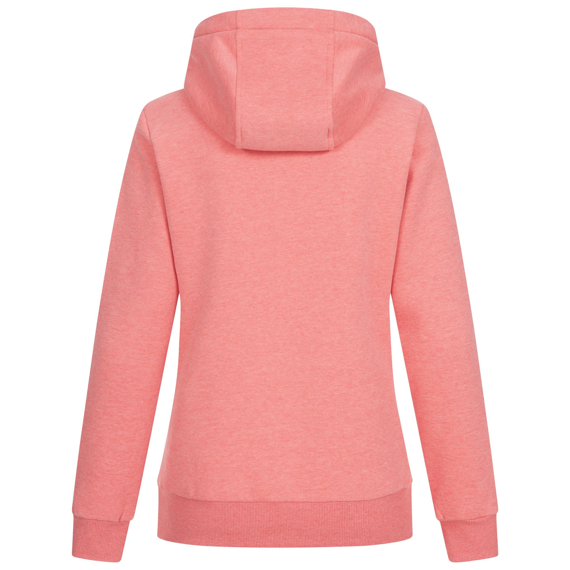 DEPROC Active Hoodie HildaCMYK II WOMEN zachte fleecejack met kangoeroezak