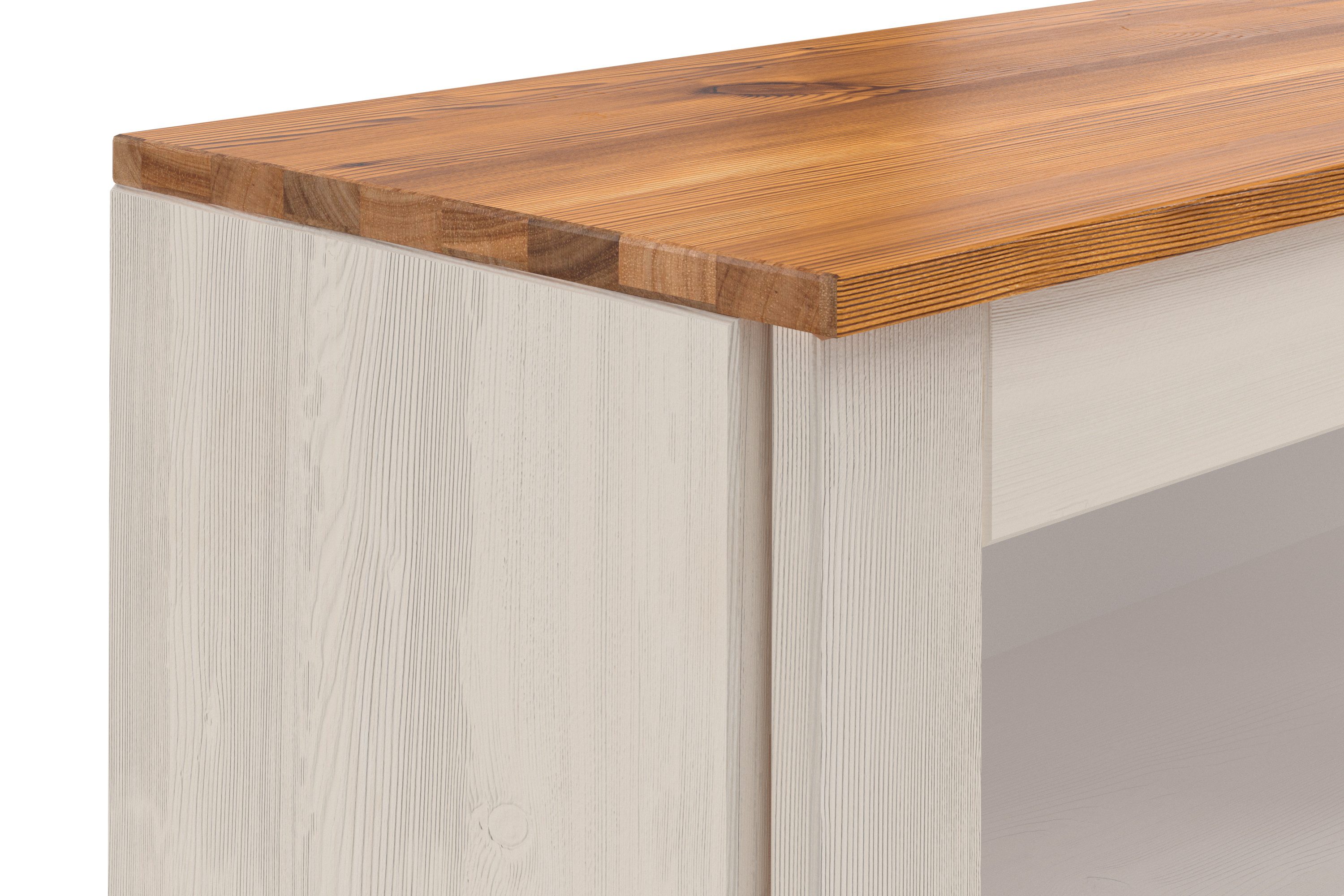 Home affaire Hangkast Alby2 Met metalen grepen en glazen deuren, breedte 100 cm