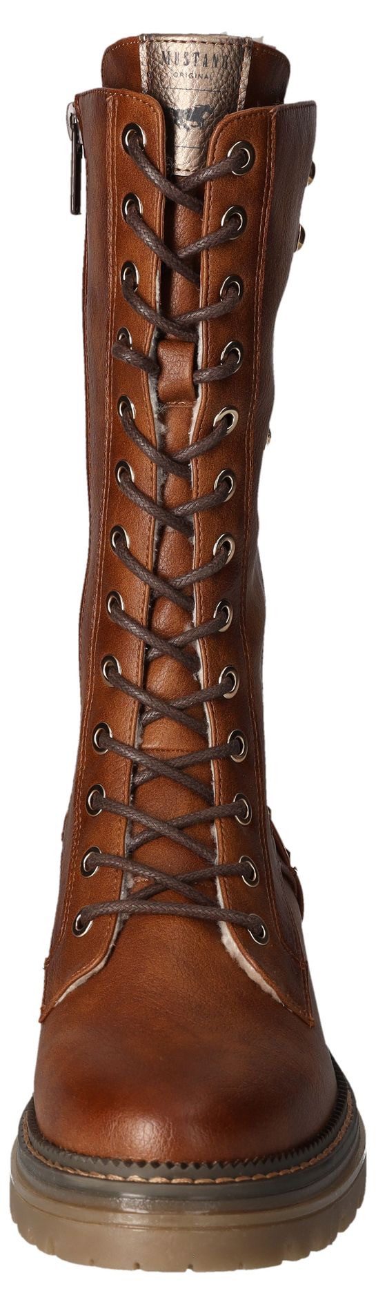 Mustang Shoes Winterlaarzen veterschoenen, winterlaarzen met binnenrits