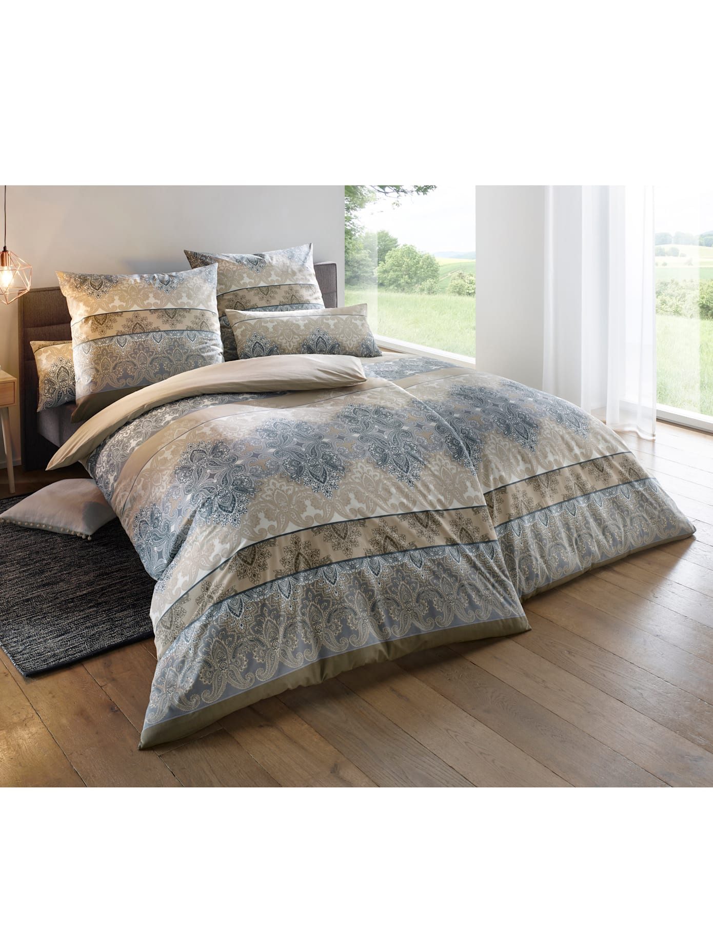 heine home Beddengoed (2-delig) dekbedovertrekken beige
