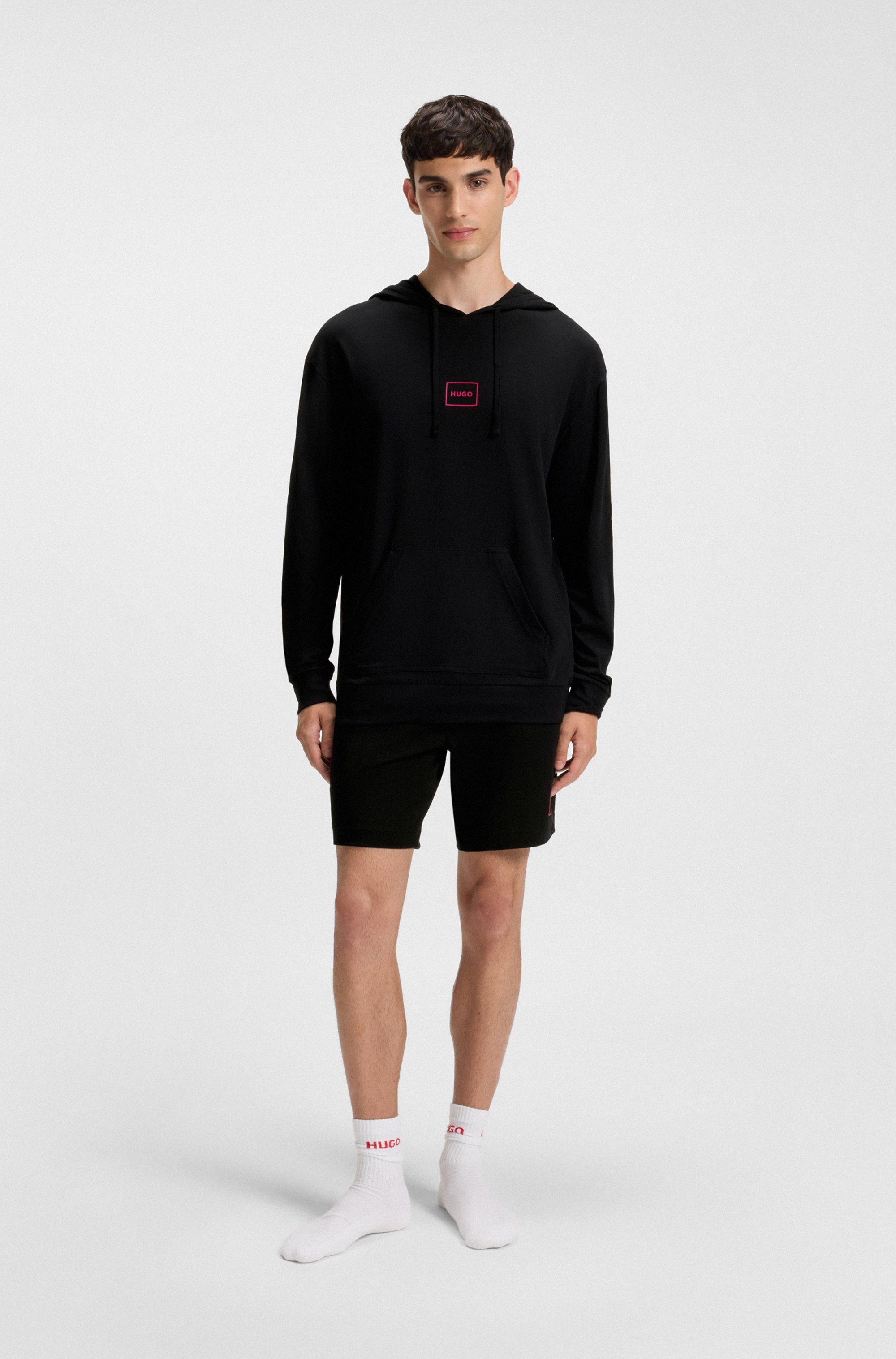 HUGO underwear Hoodie met merklabel