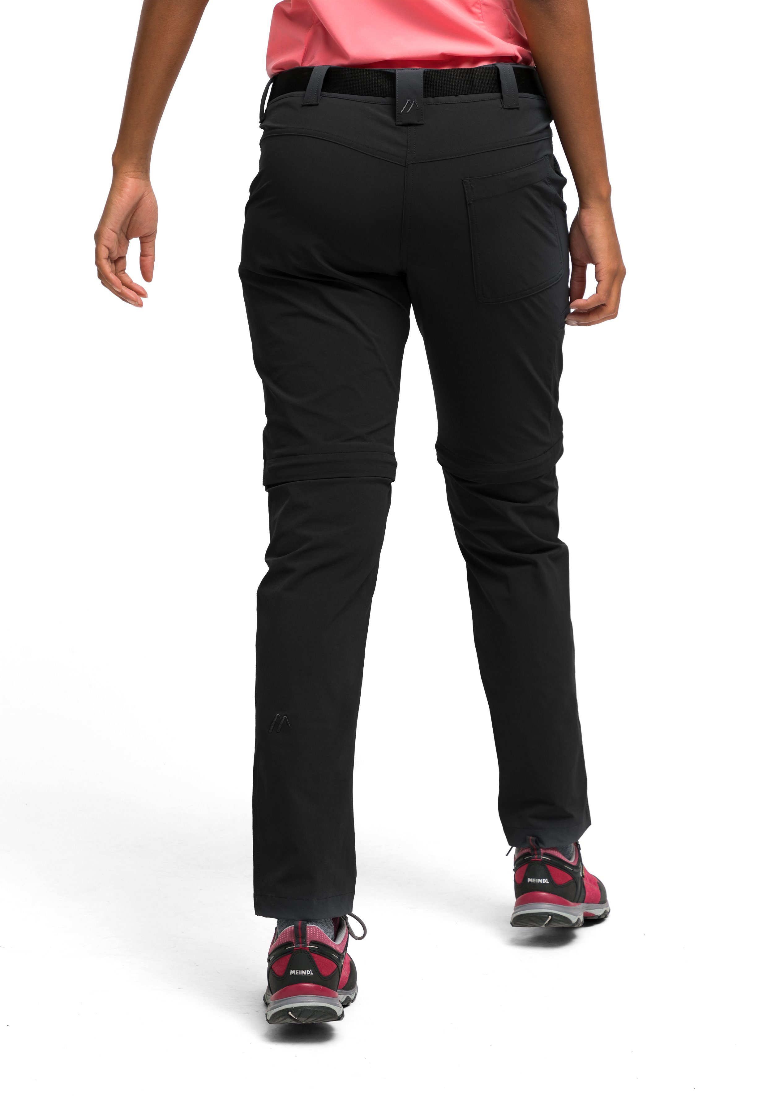 Maier Sports Functionele broek Inara slim zip Dames wandelbroek, zipp-off outdoorbroek, 4 zakken, slim fit