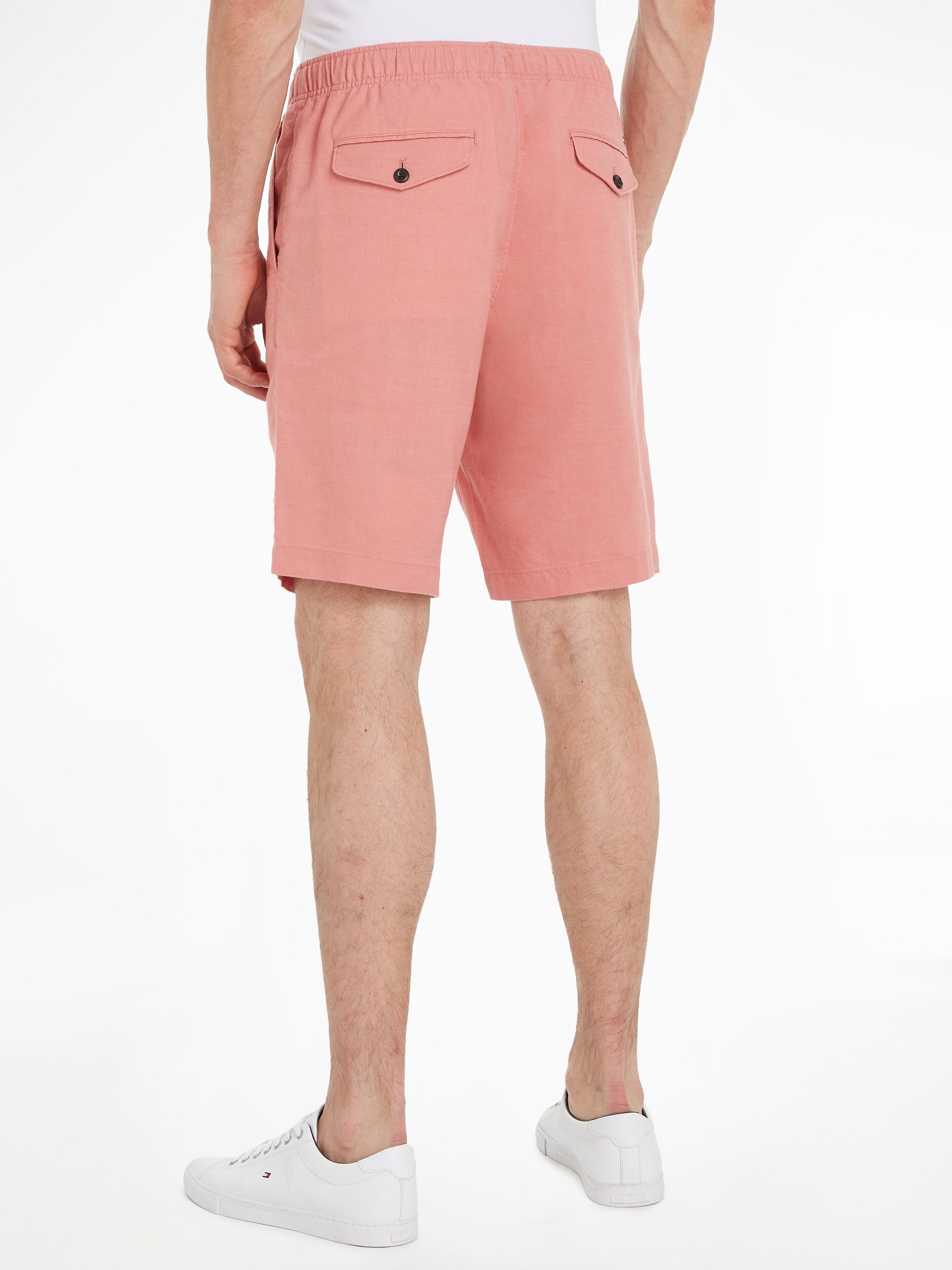 Tommy Hilfiger Short HARLEM PO DRWS LINEN met elastische taille