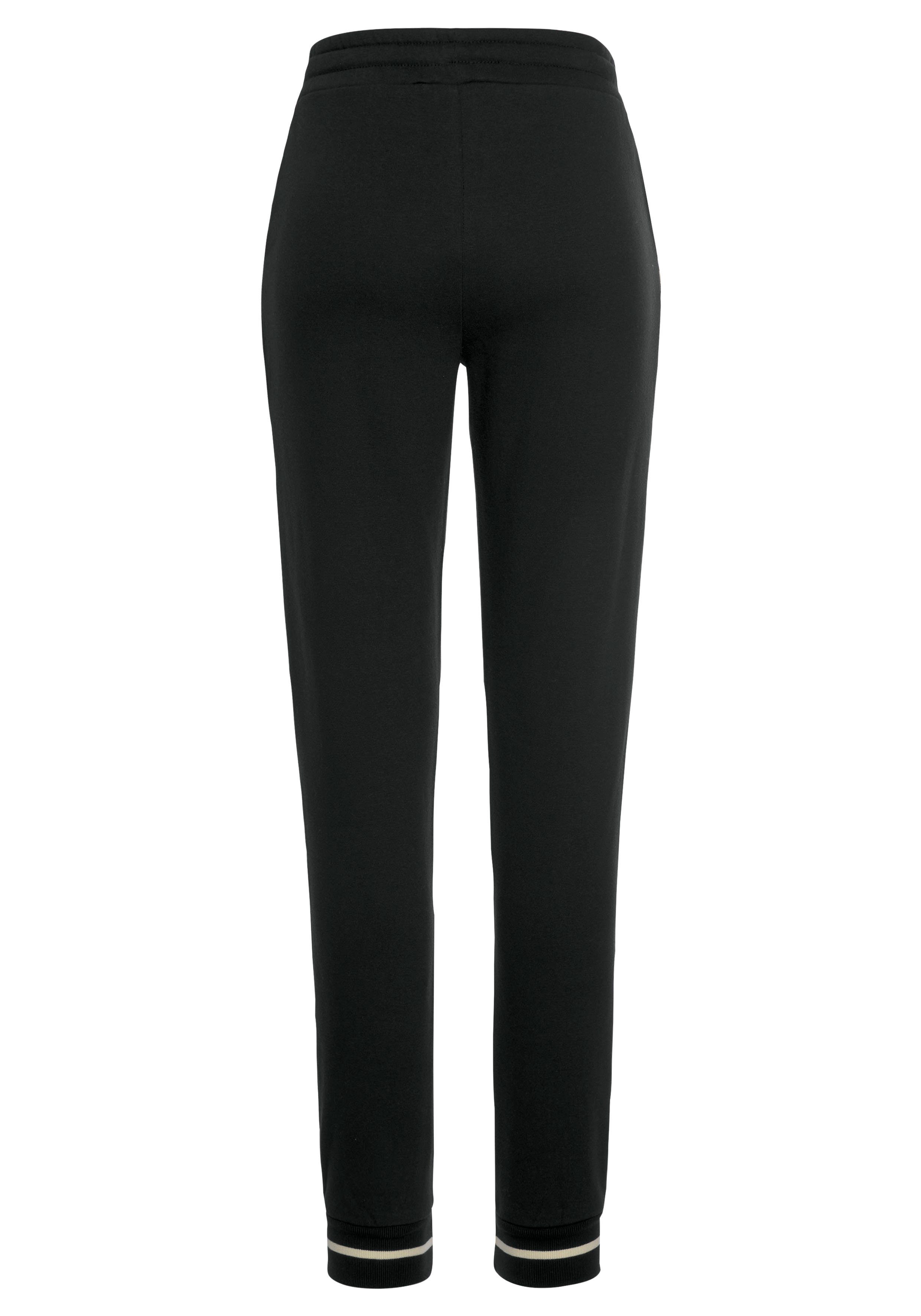Lascana Sweatbroek met gestreepte ribboord, loungepak