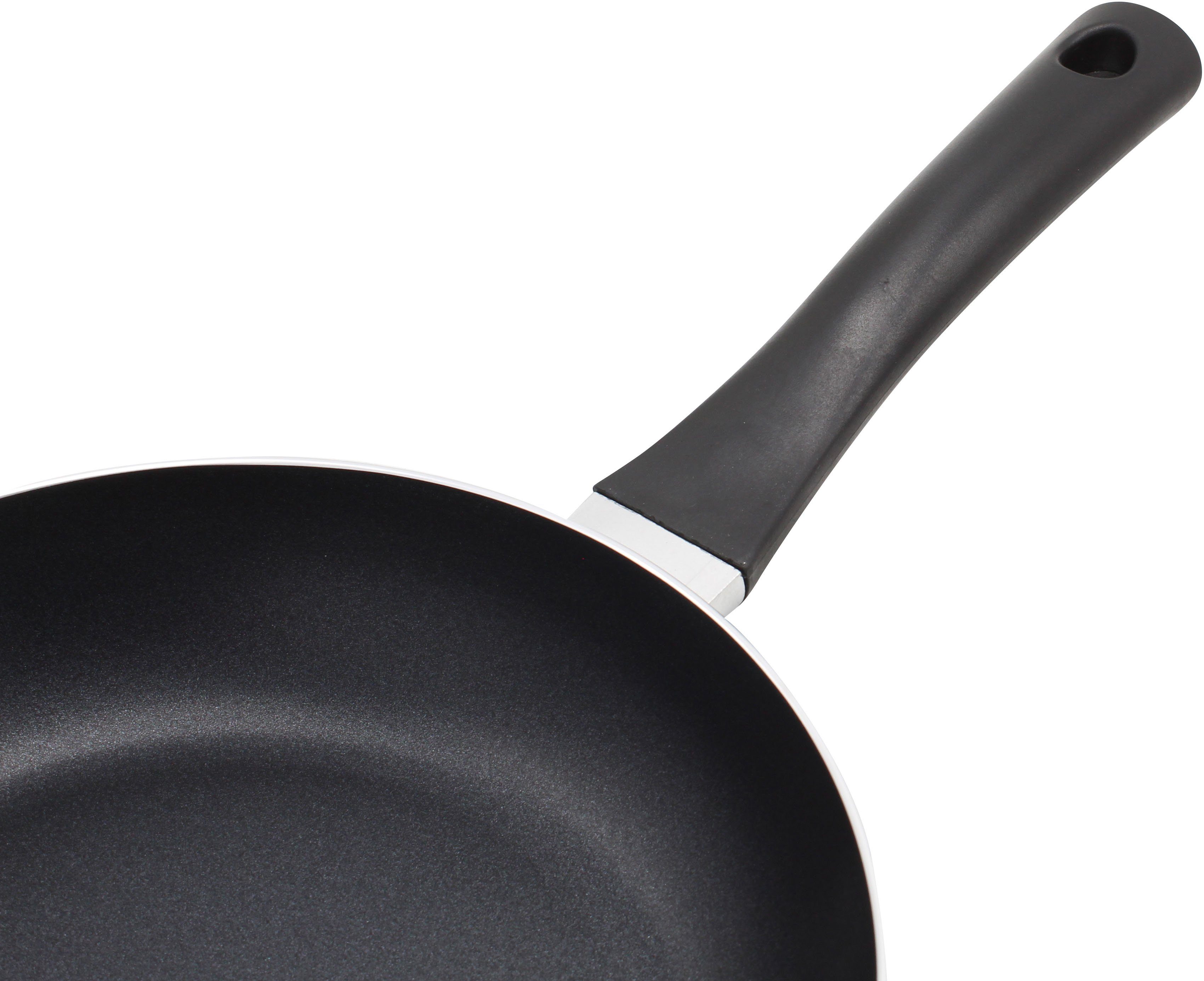 Krüger Wok Aluminium wokpan, 28 cm voor inductiekookvelden geschikt (1-delig)
