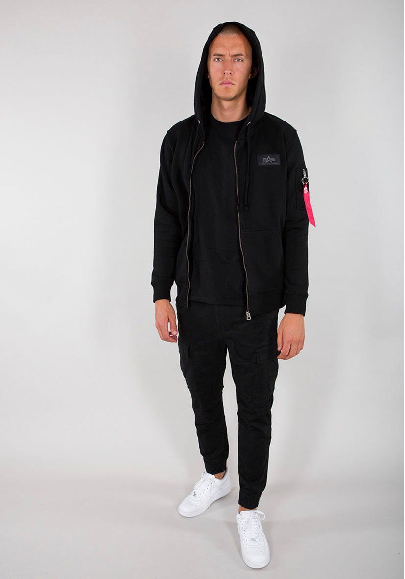 Alpha Industries Capuchonsweatvest Back Print Zip Hoody