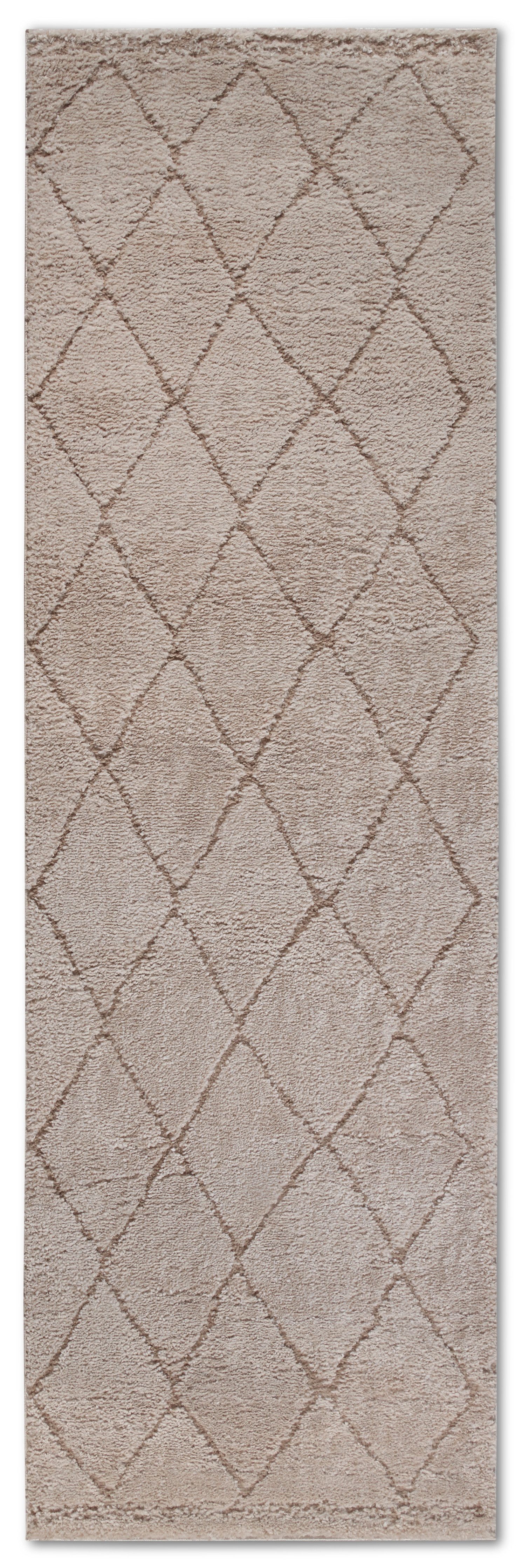 ELLE DECORATION Design-vloerkleed Perrotin Loper, shaggy, pluizig, zacht, hoogpolig, modern, hoog-laag effect