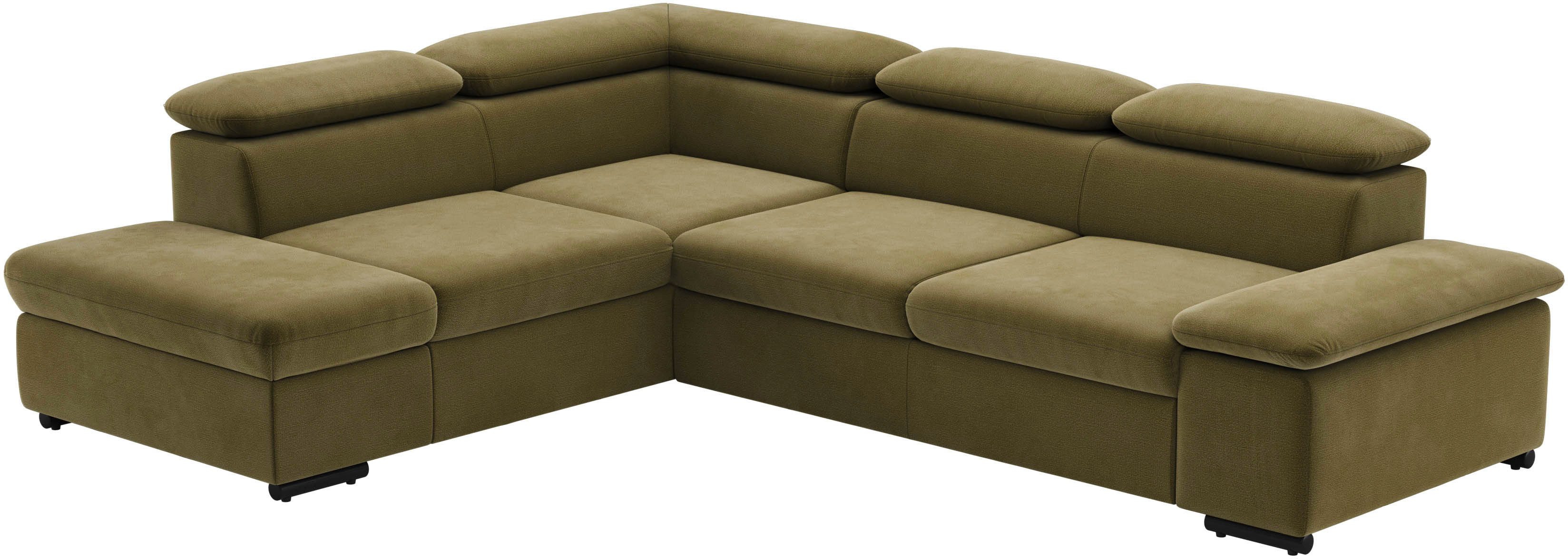 sit&more Hoekbank Alcudia L-vorm met armverstelling, optionele hoofdeindverstelling en bedfunctie
