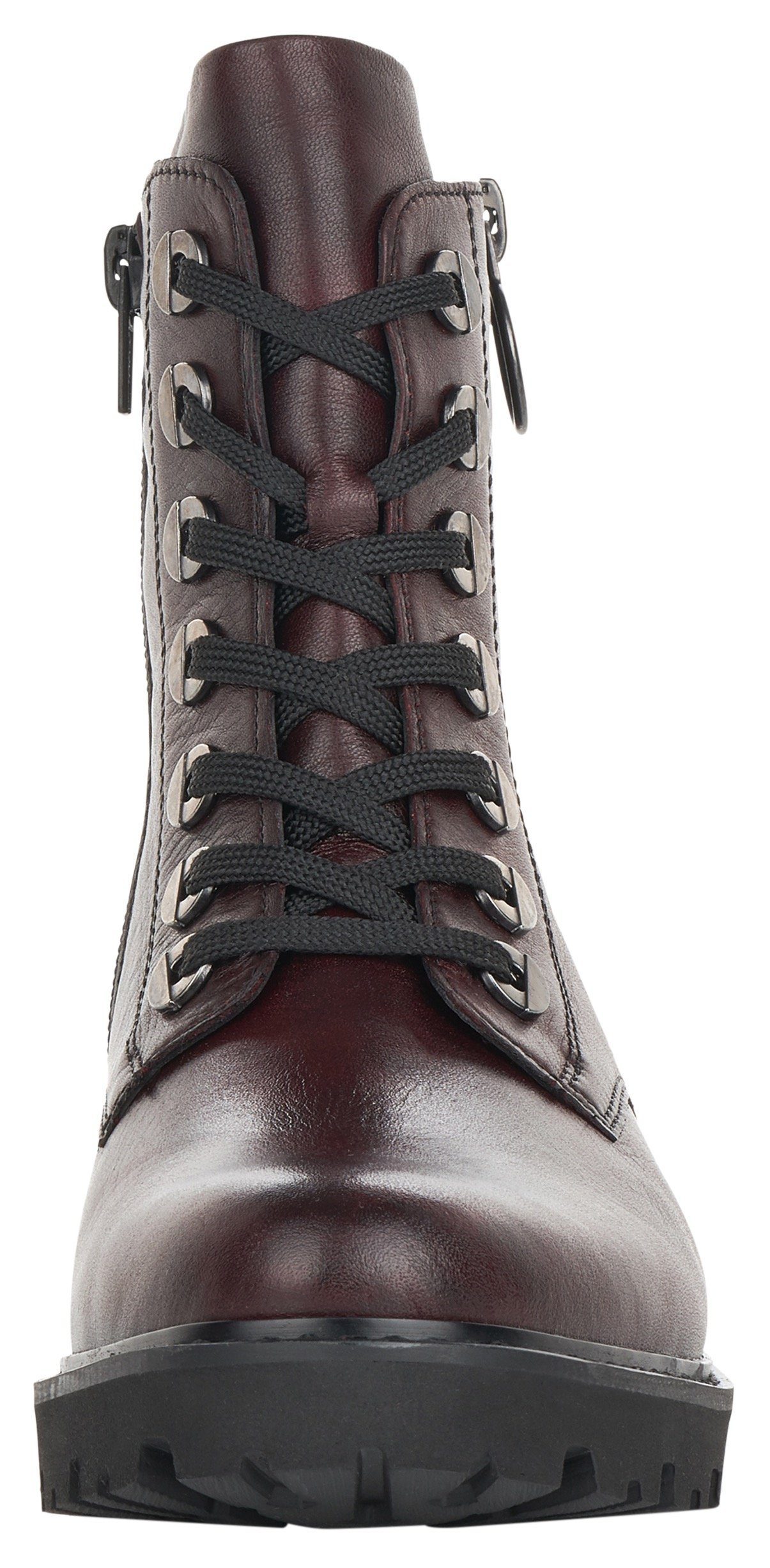 Remonte Veterlaarsjes blokhak, laarsjes, veterschoenen, flats in used look