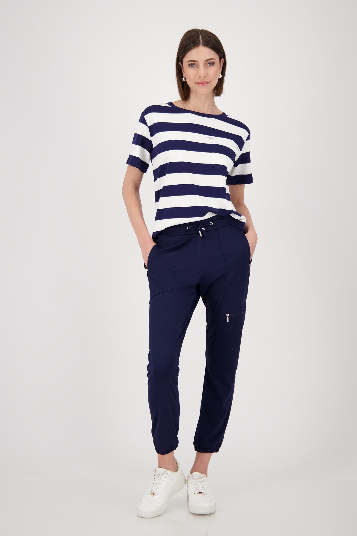 Monari Sweatshirt met strepen