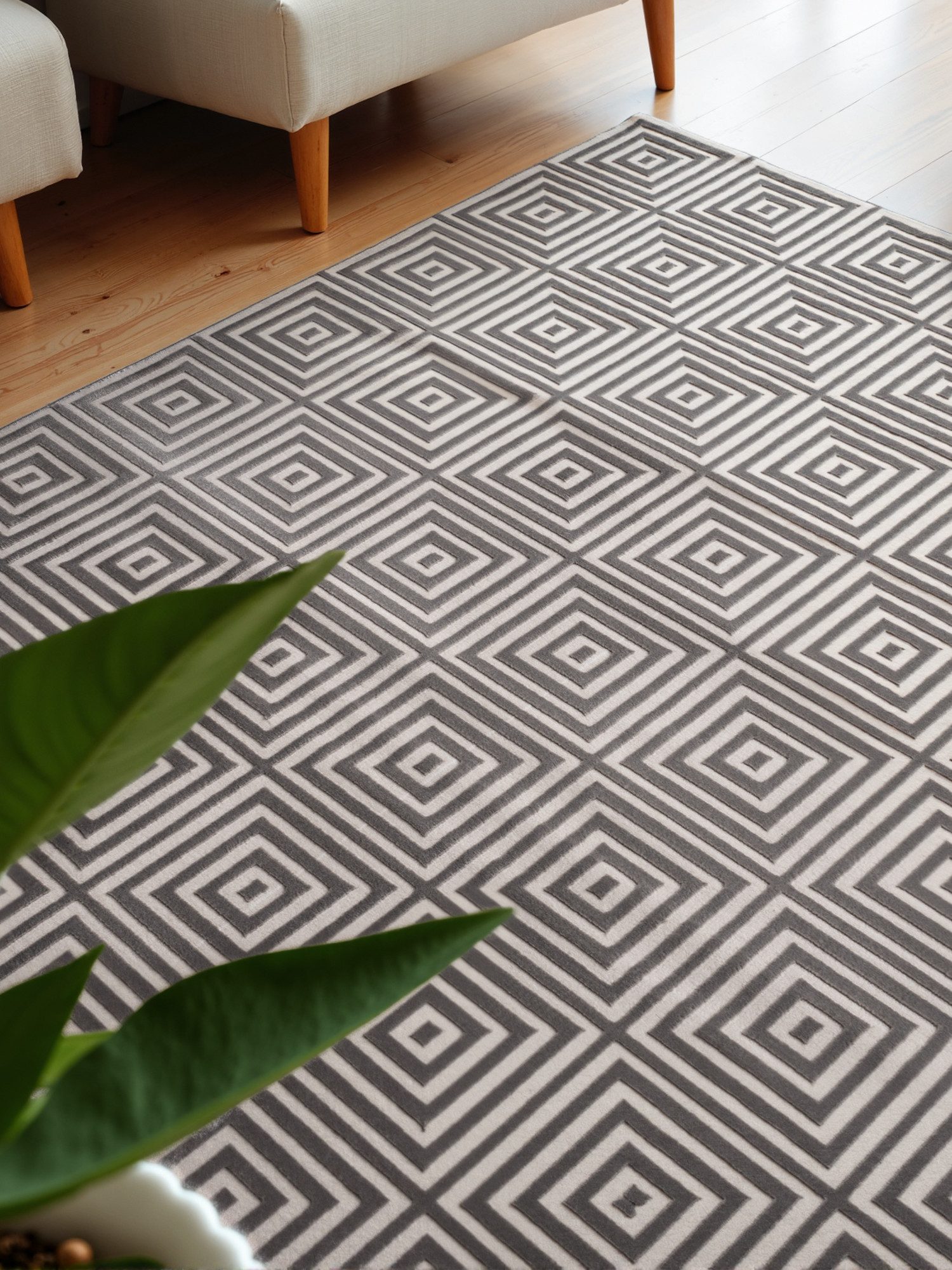 ELLE DECORATION Design-vloerkleed Tourmaline Woonkamer, slaapkamer, loper, hoog-laag effect, gang, glans