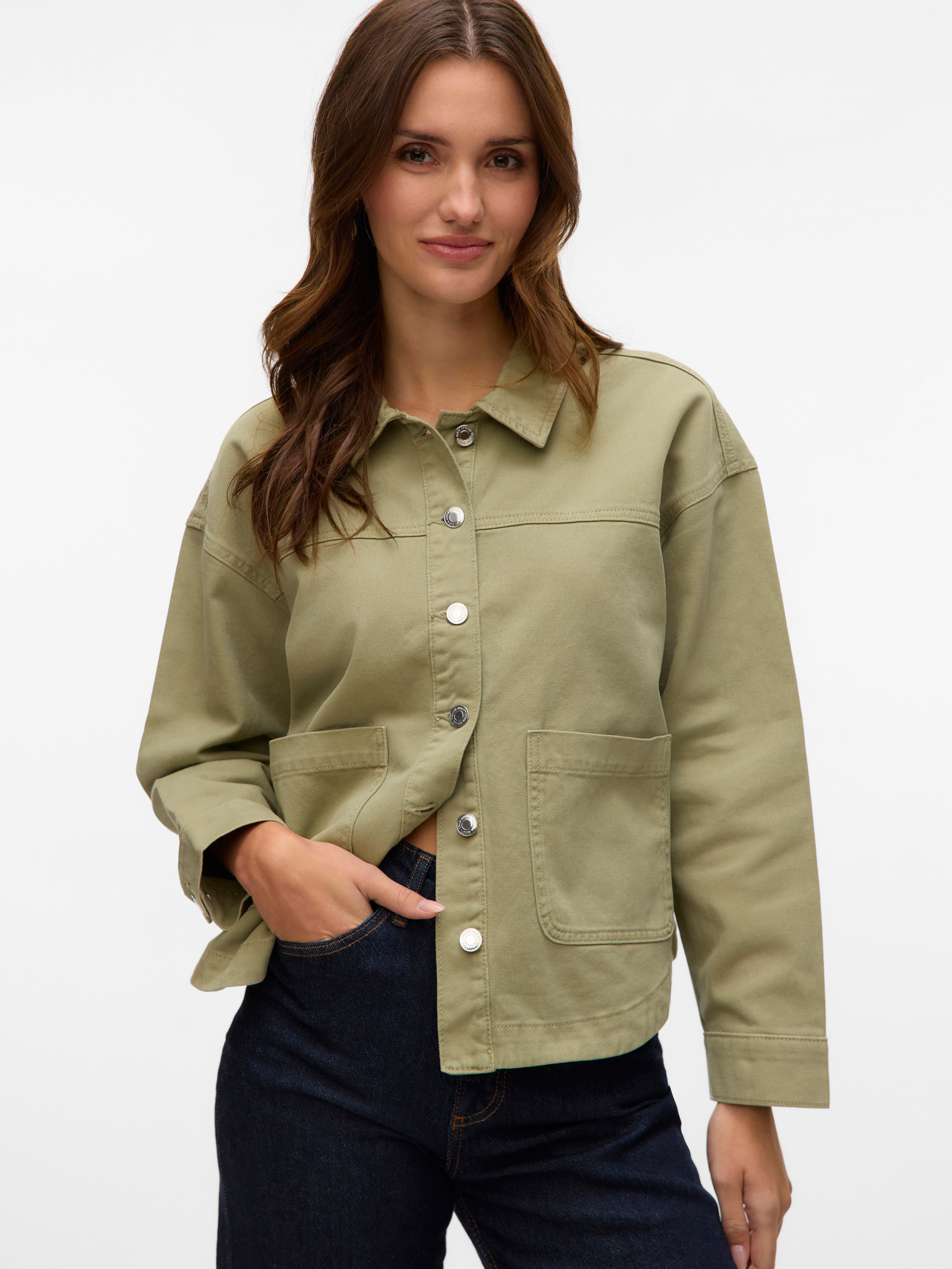 Vero Moda Jeansjack VMJAMIE LS DENIM SHACKET MIX NOOS