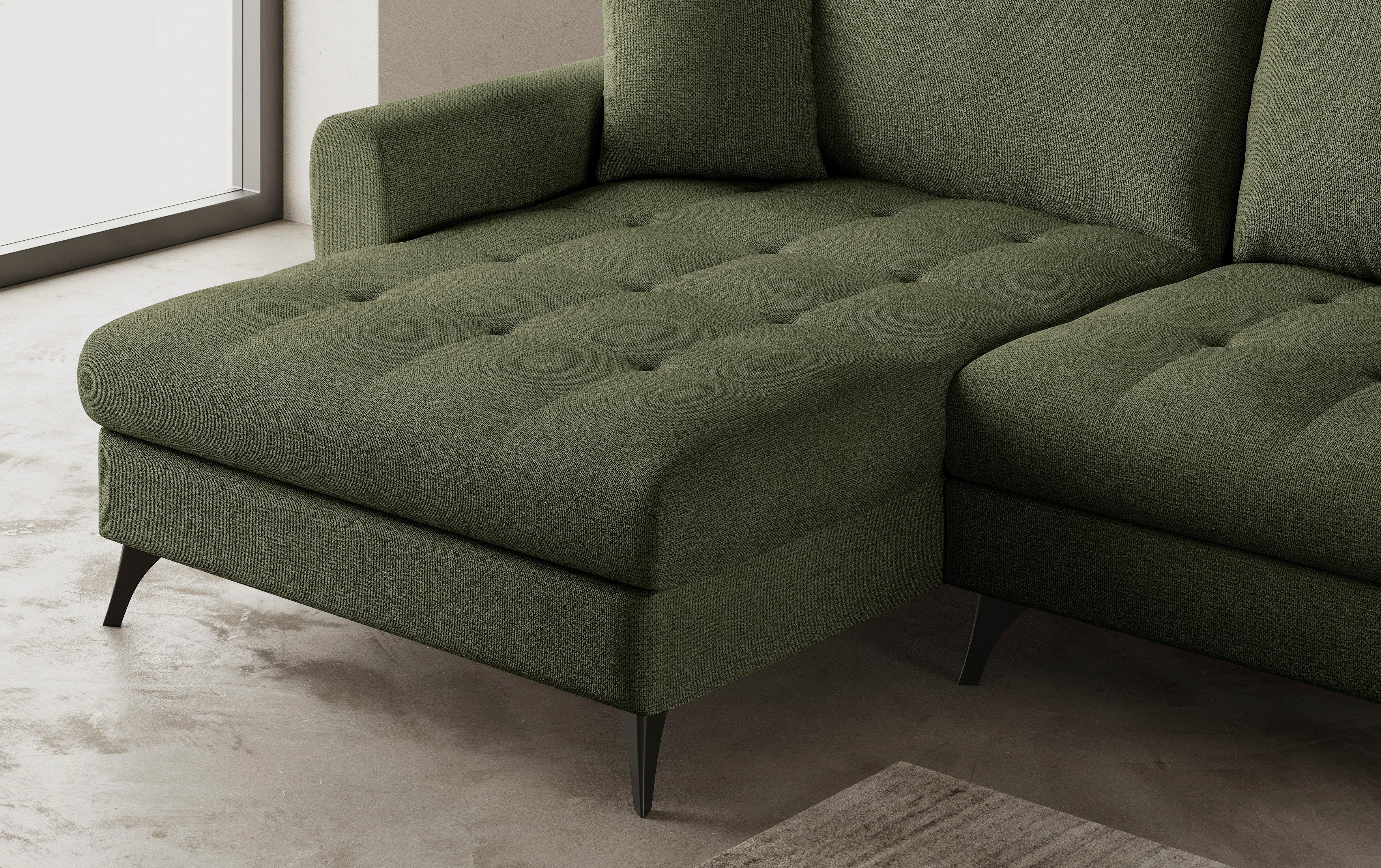 Mr. Couch Hoekbank Blackburn II L-vorm Optioneel met koudschuimvering tot 140 kg belastbaar