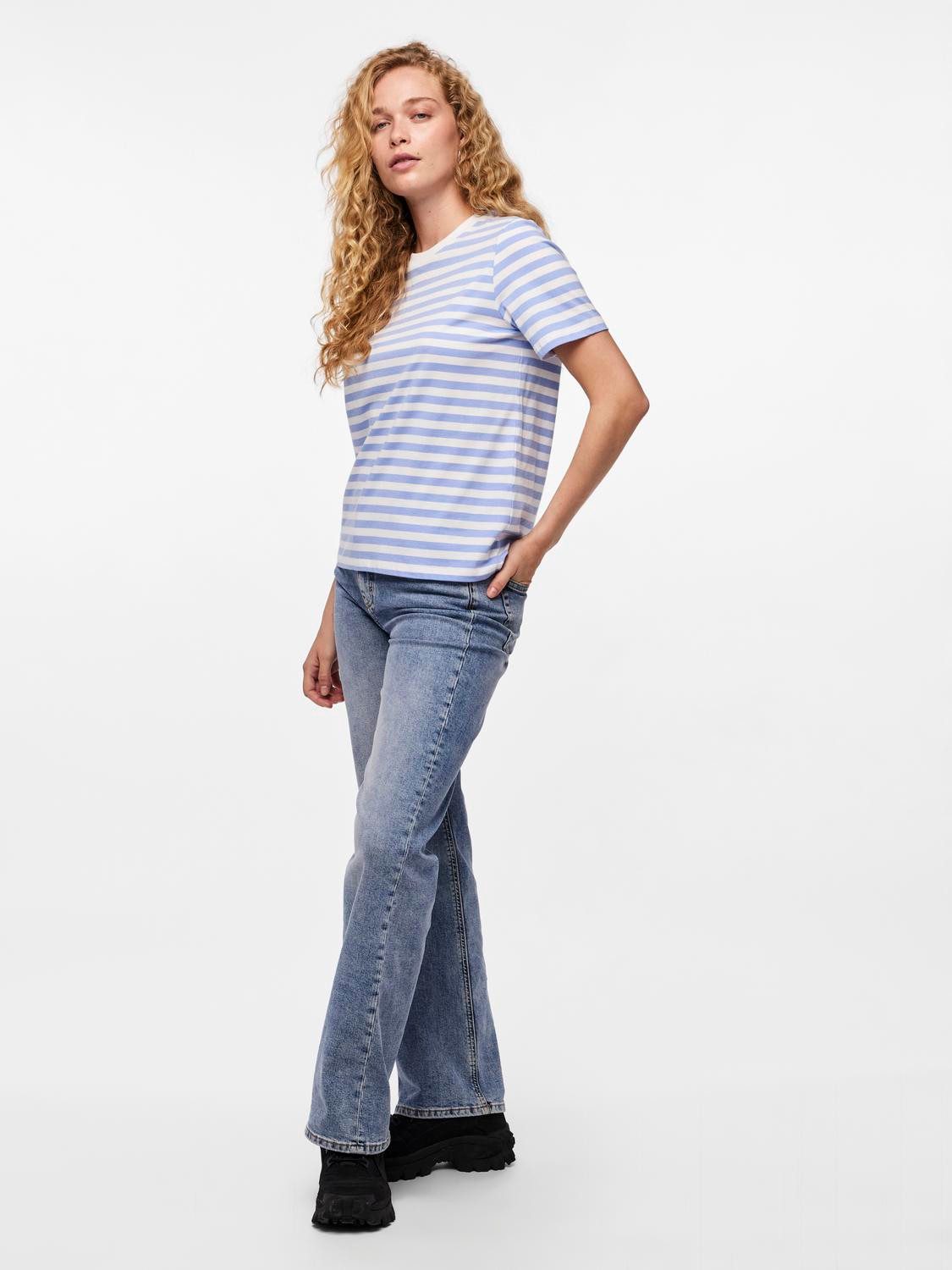 pieces Shirt met korte mouwen PCRIA SS TEE STRIPES NOOS BC