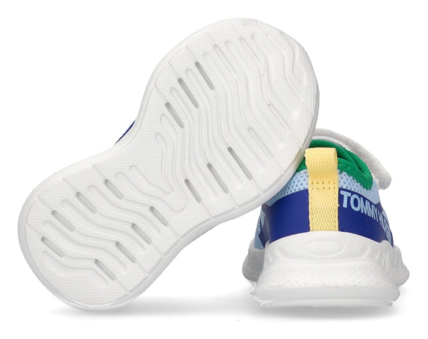 Tommy Hilfiger Sneakers , slip-on sneakers, klittenbandschoen met grote logo-opdruk