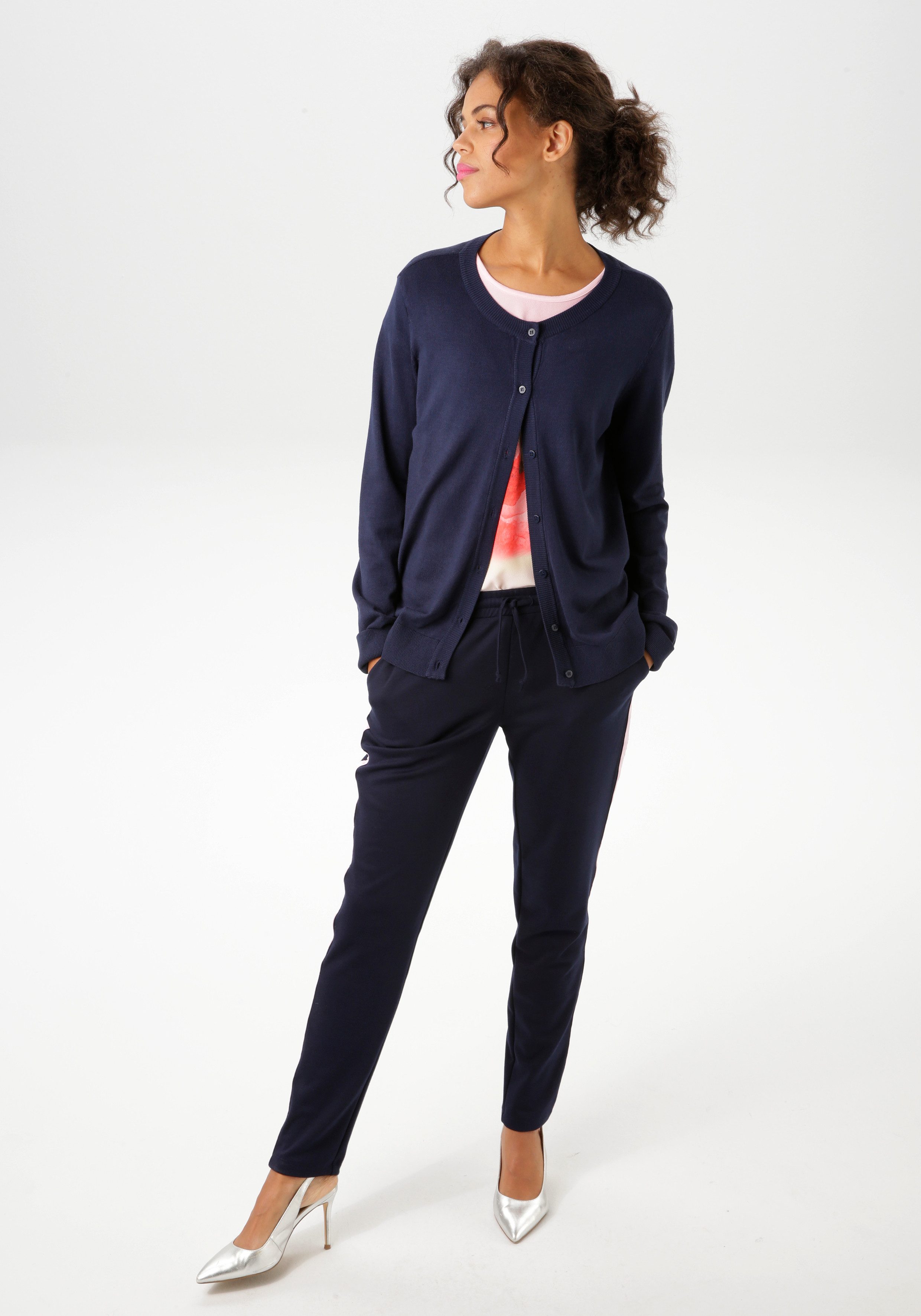 Aniston CASUAL Vest met ronde hals - nieuwe collectie