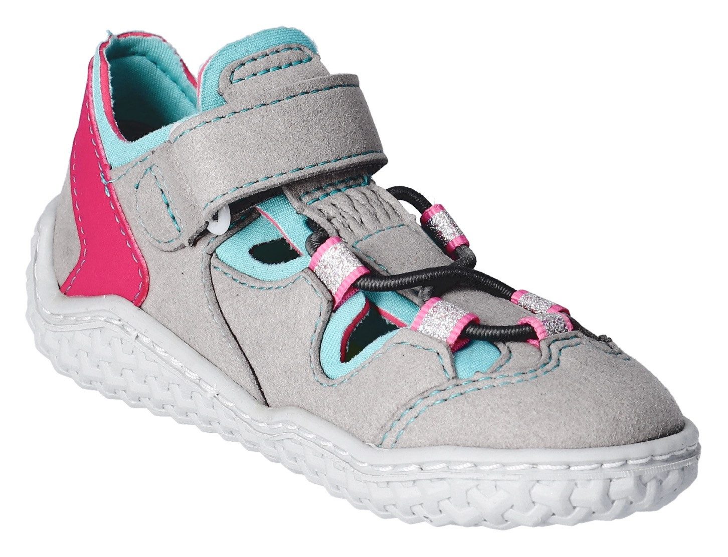 Ricosta Barefootschoenen Jeff WMS: normal , barefoot schoen met elastische band en klittenband, maat sjabloon te downloaden