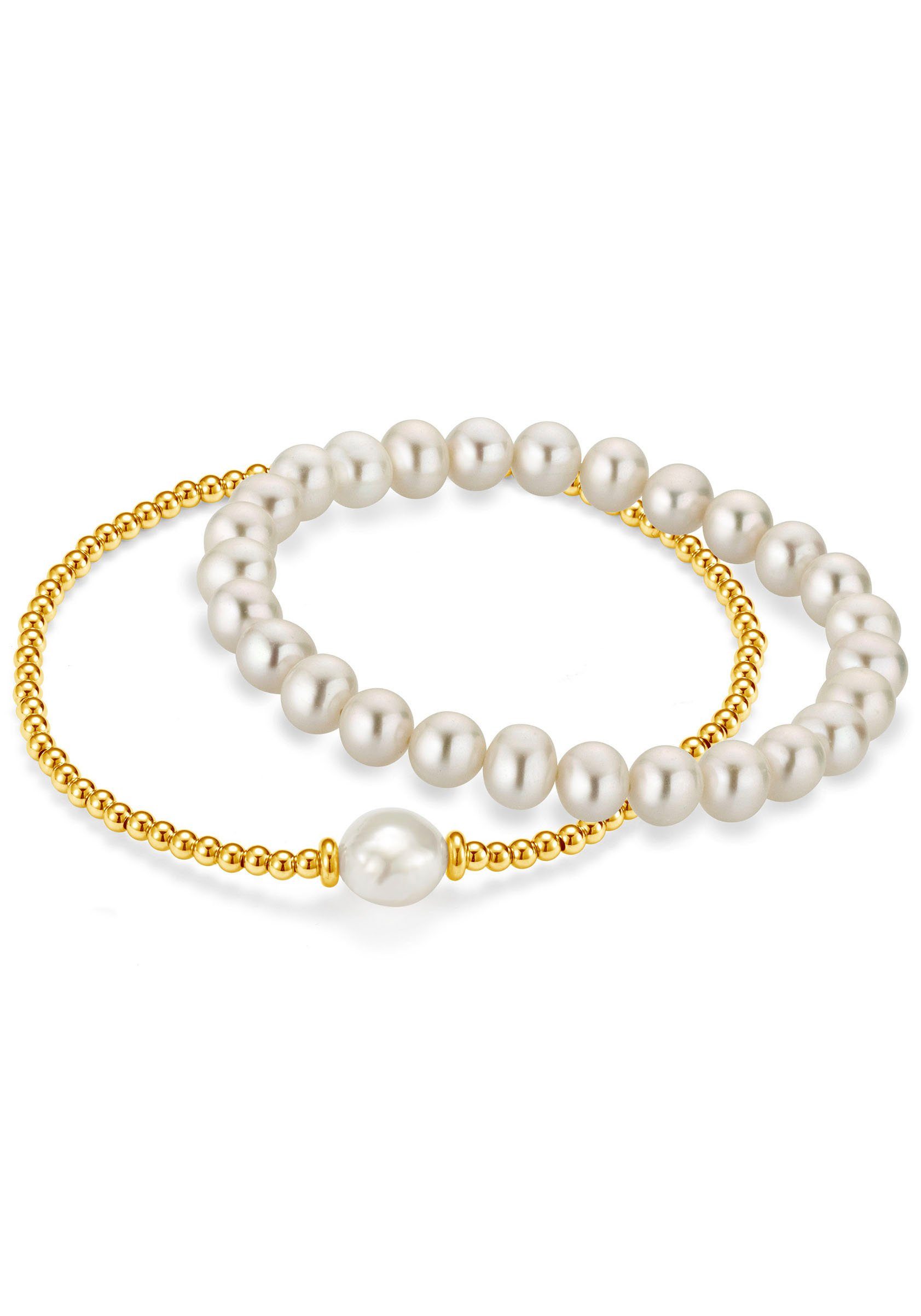 Firetti Kralenarmband-set Multipack sieraden cadeau parelarmband rekarmband (set, 2-delig) dames armbanden wit