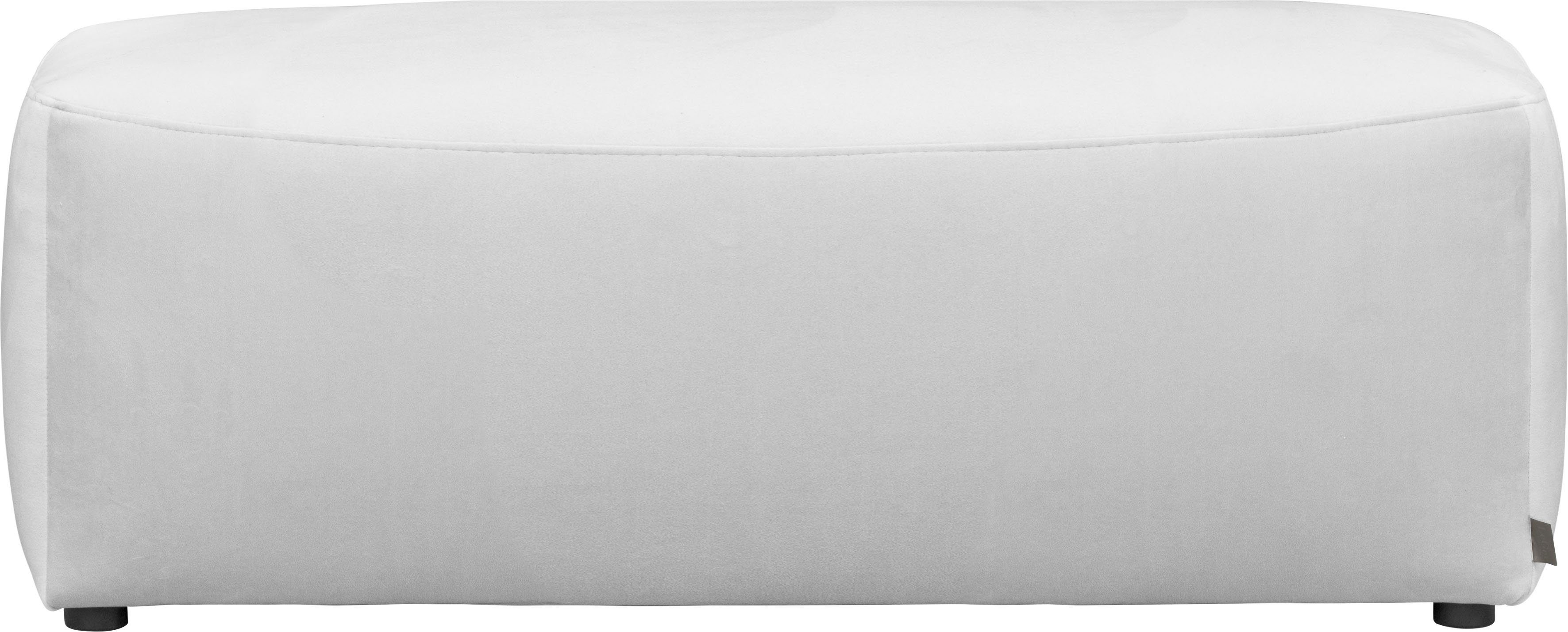 LeGer Home by Lena Gercke Hocker YANI zitpoef met golfondersteuning, afmetingen B/D/H: 126/65/46 cm