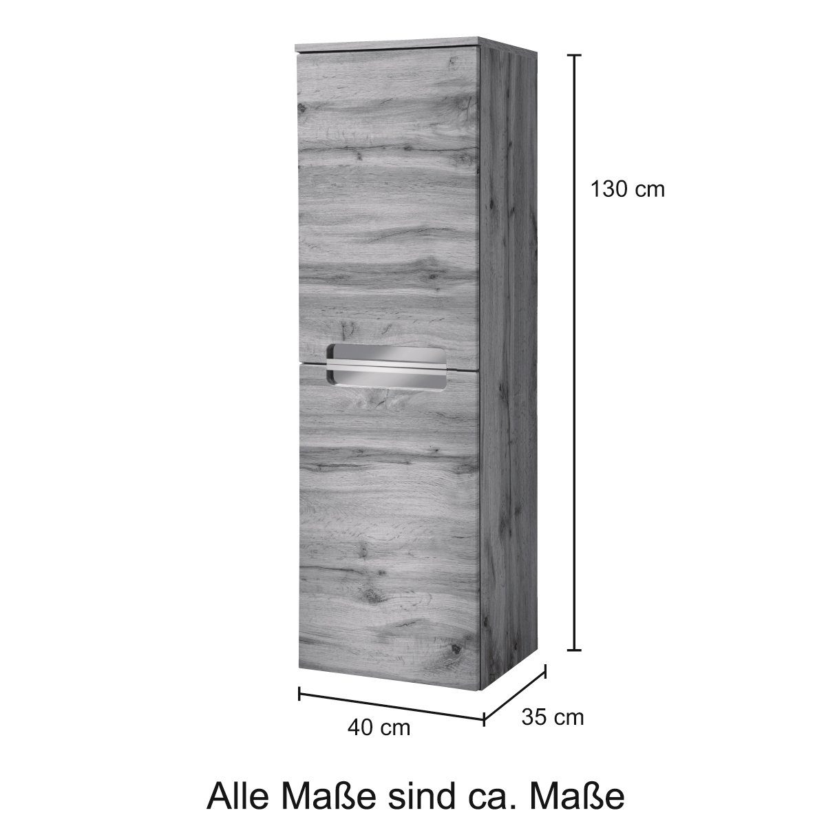 welltime Halfhoge kast Malibu Breedte 40 cm, met veel bergruimte