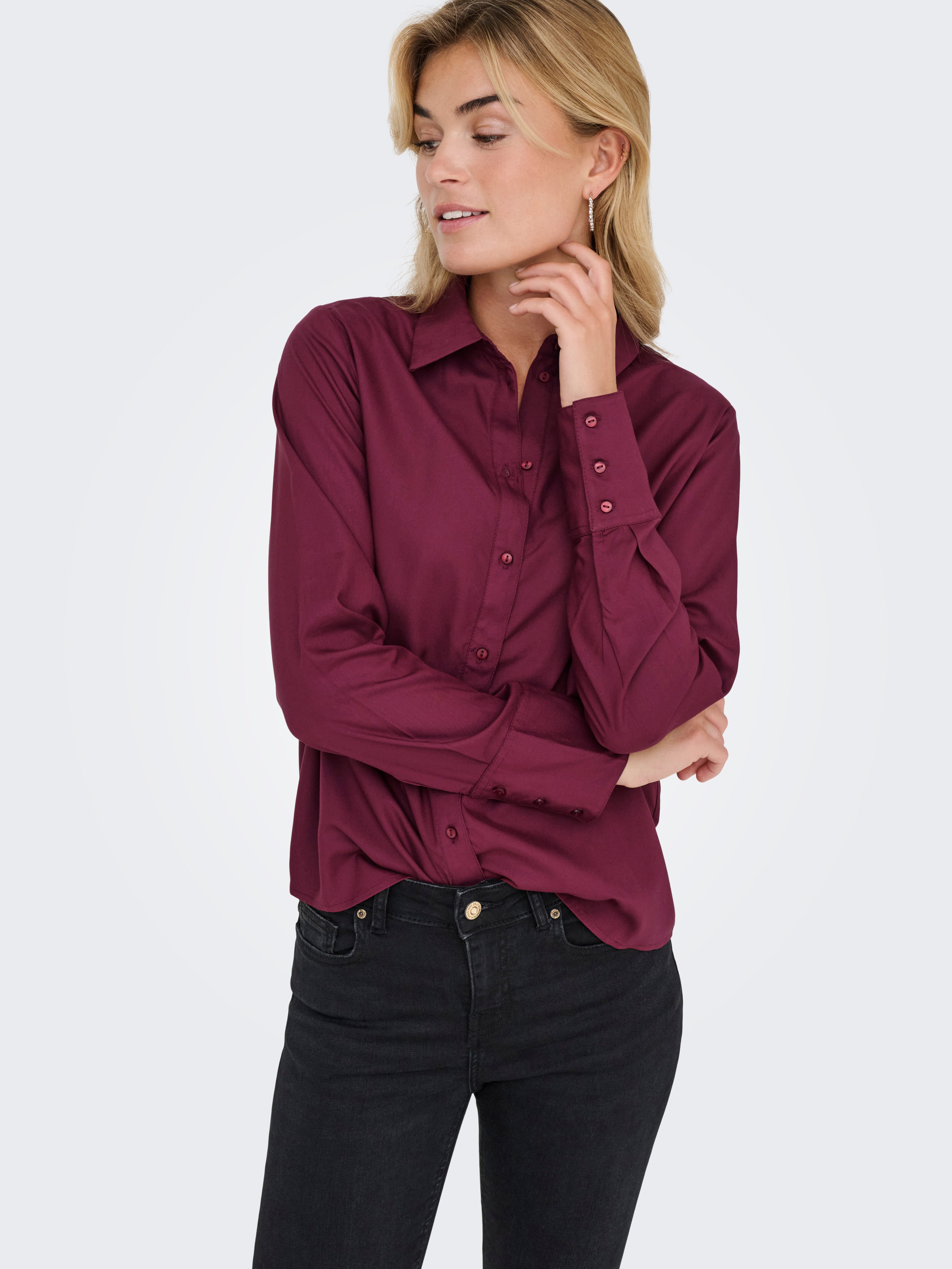 Only Overhemdblouse ONLBERIT LIFE L/S SHIRT WVN