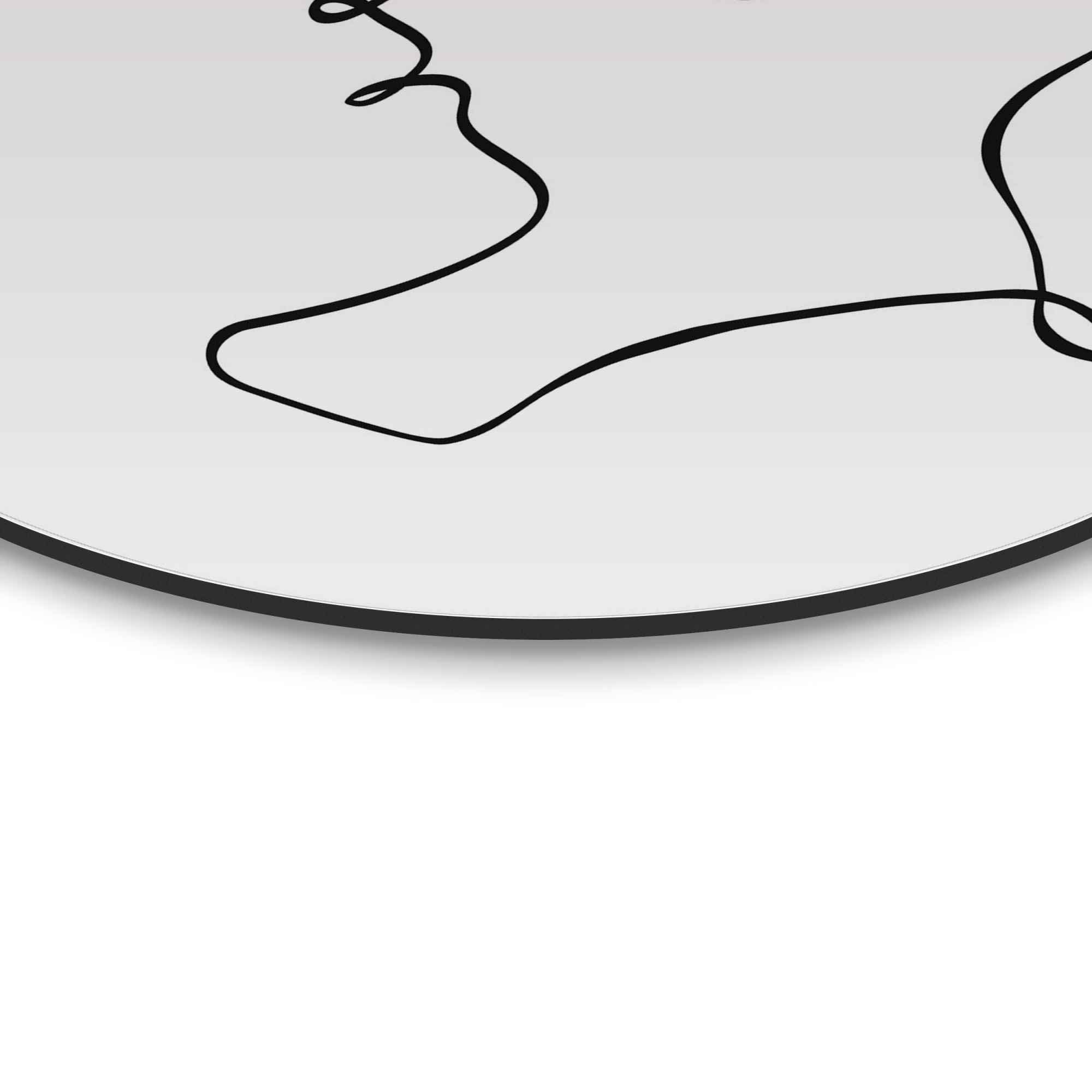 Reinders! Artprint paar liefde - potloodtekening - abstract