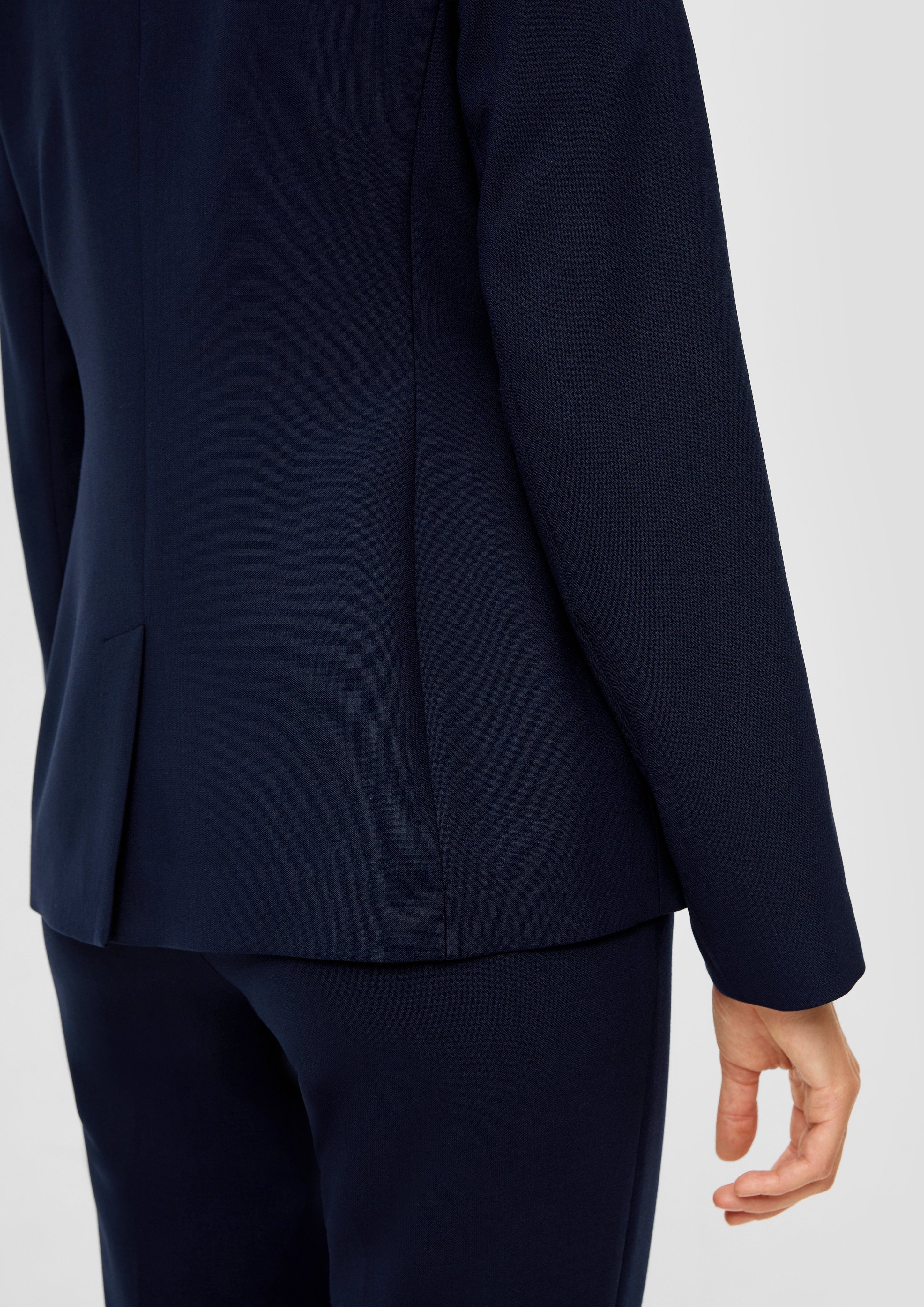 s.Oliver BLACK LABEL Korte blazer met klepzakken aan de voorkant