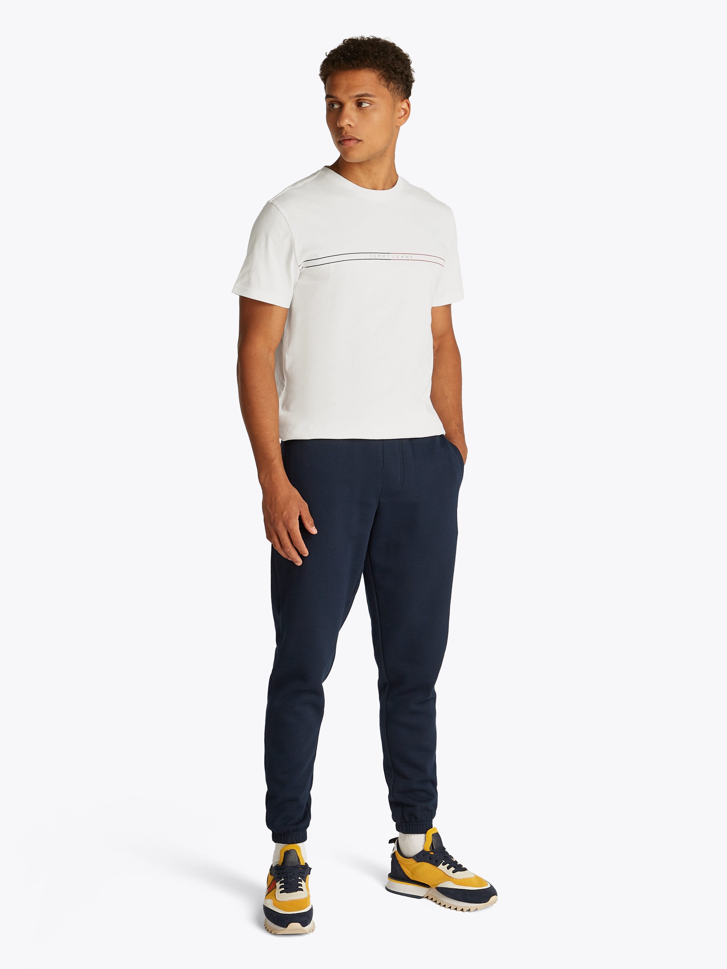 TOMMY JEANS Shirt met korte mouwen TJM SLIM ENTRY GRAPHIC TEE EXT
