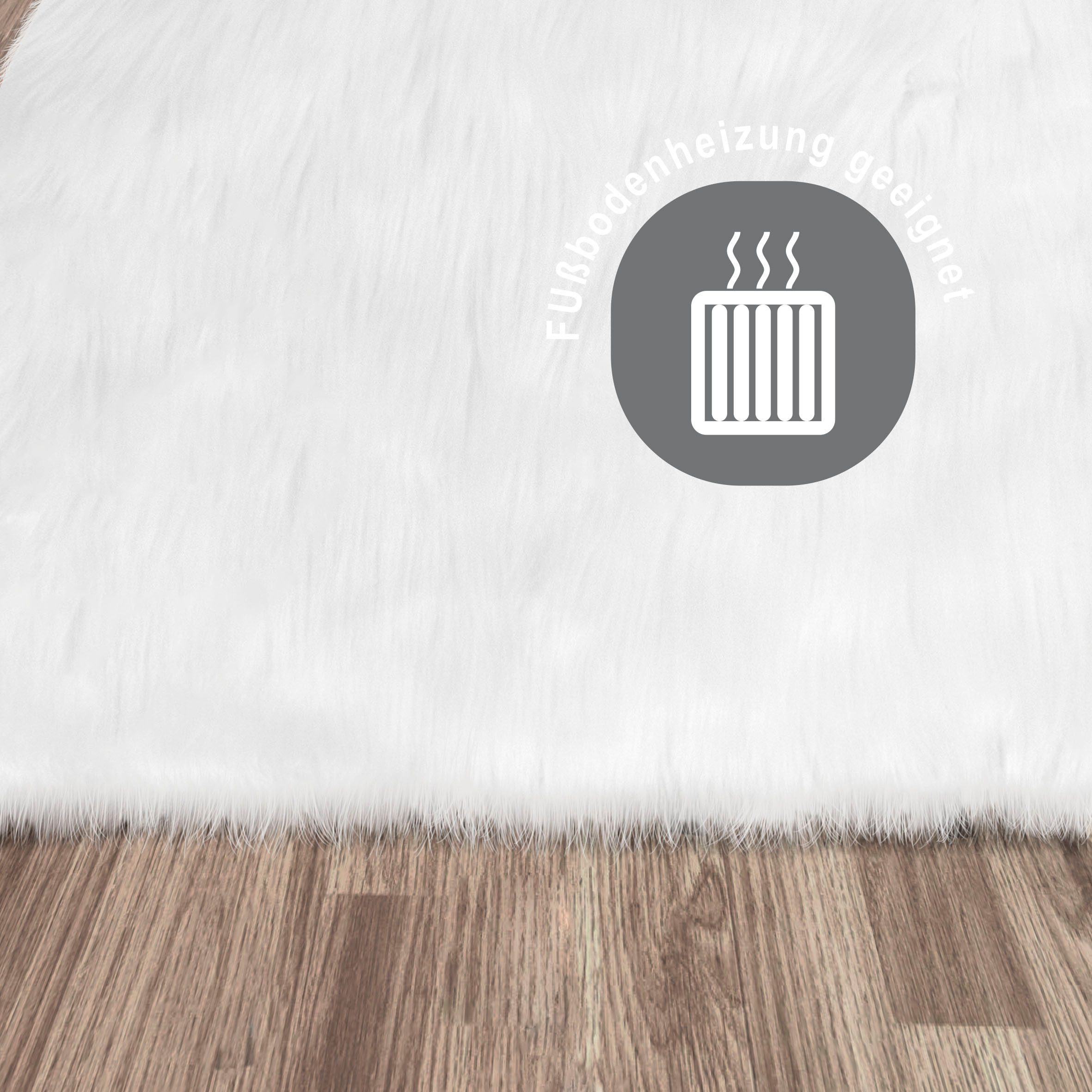 my home Hoogpolig vloerkleed Valeria schapenvacht tapijt knuffelig Imitatiebont, vachtmodel, zachte vloerkleden, slaapkamer, woonkamer