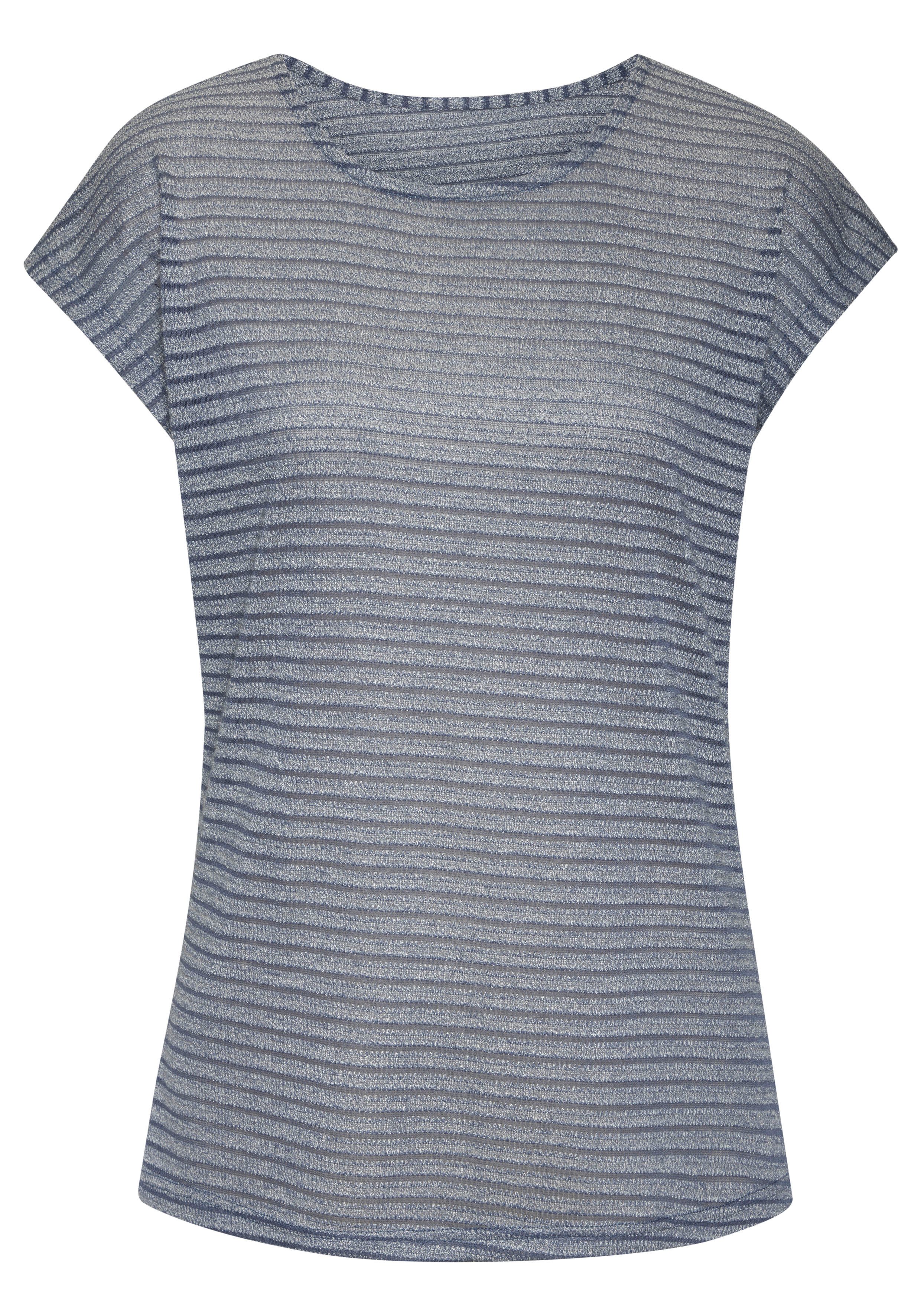 Vivance Shirt met korte mouwen In streep-look van onderhoudsvriendelijke viscosekwaliteit