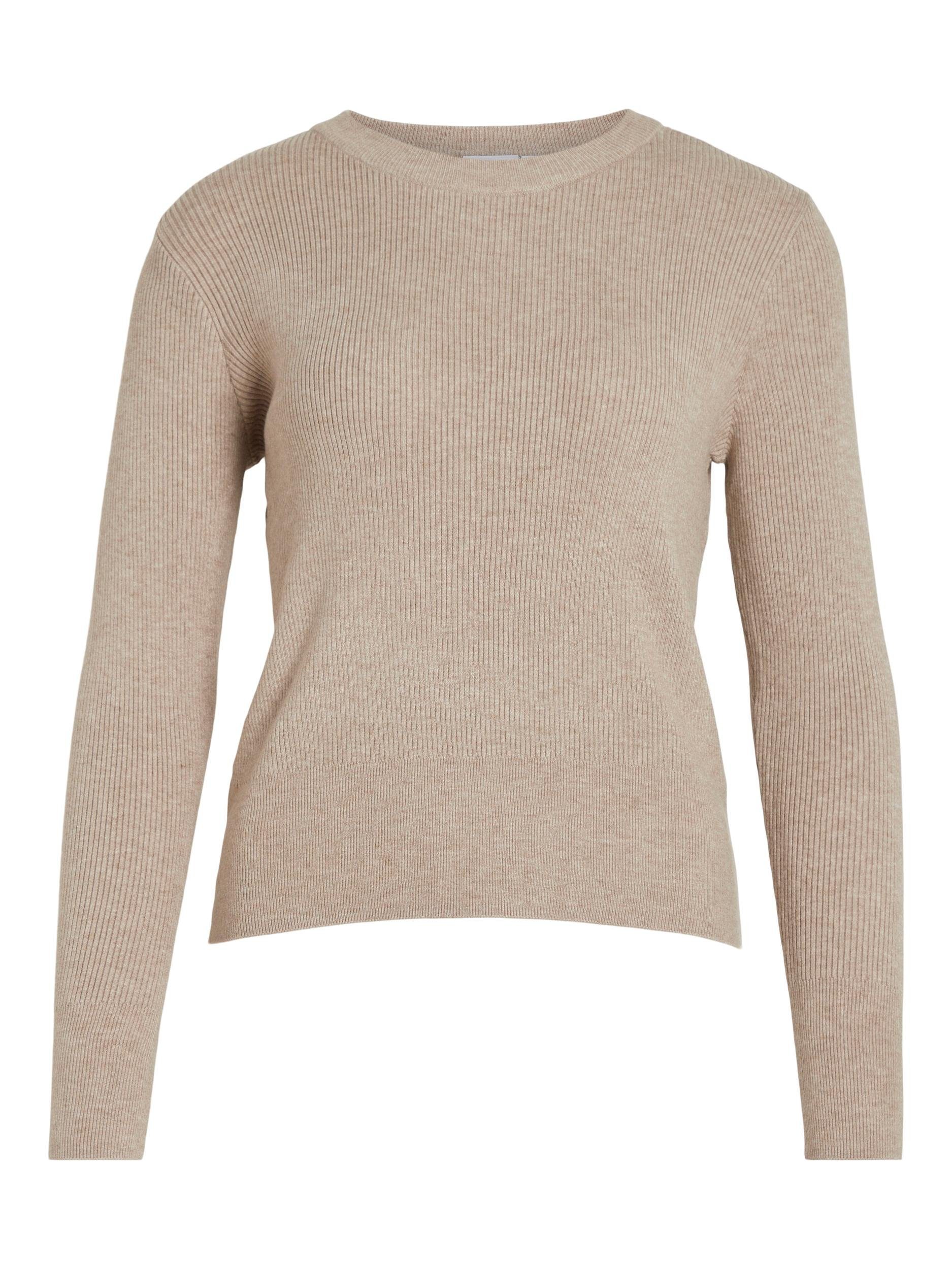 Vila Trui met ronde hals VICOMFY O-NECK L/S KNIT TOP/SU - NOOS