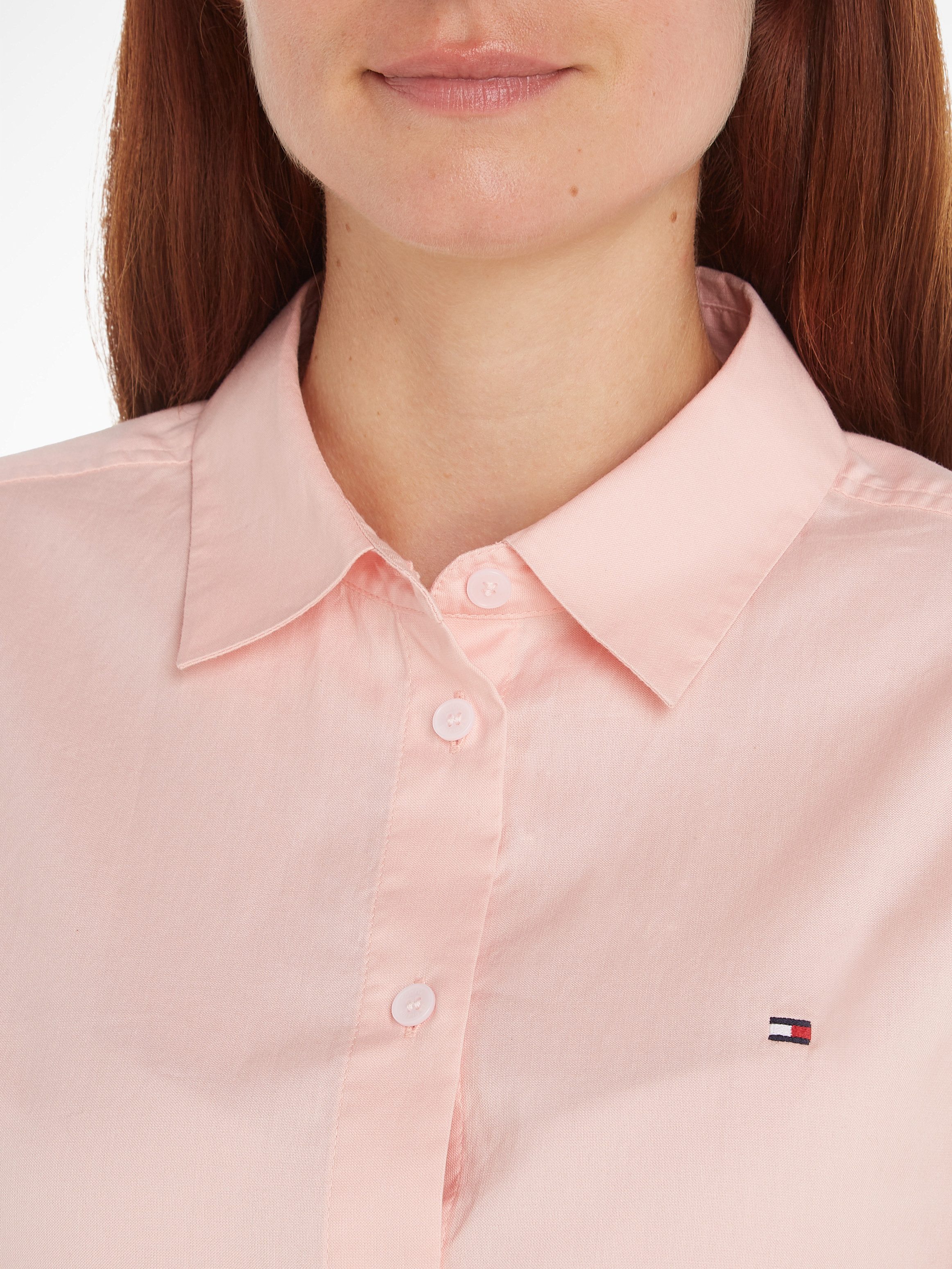 Tommy Hilfiger Overhemdblouse STRETCH OXFORD REGULAR SHIRT